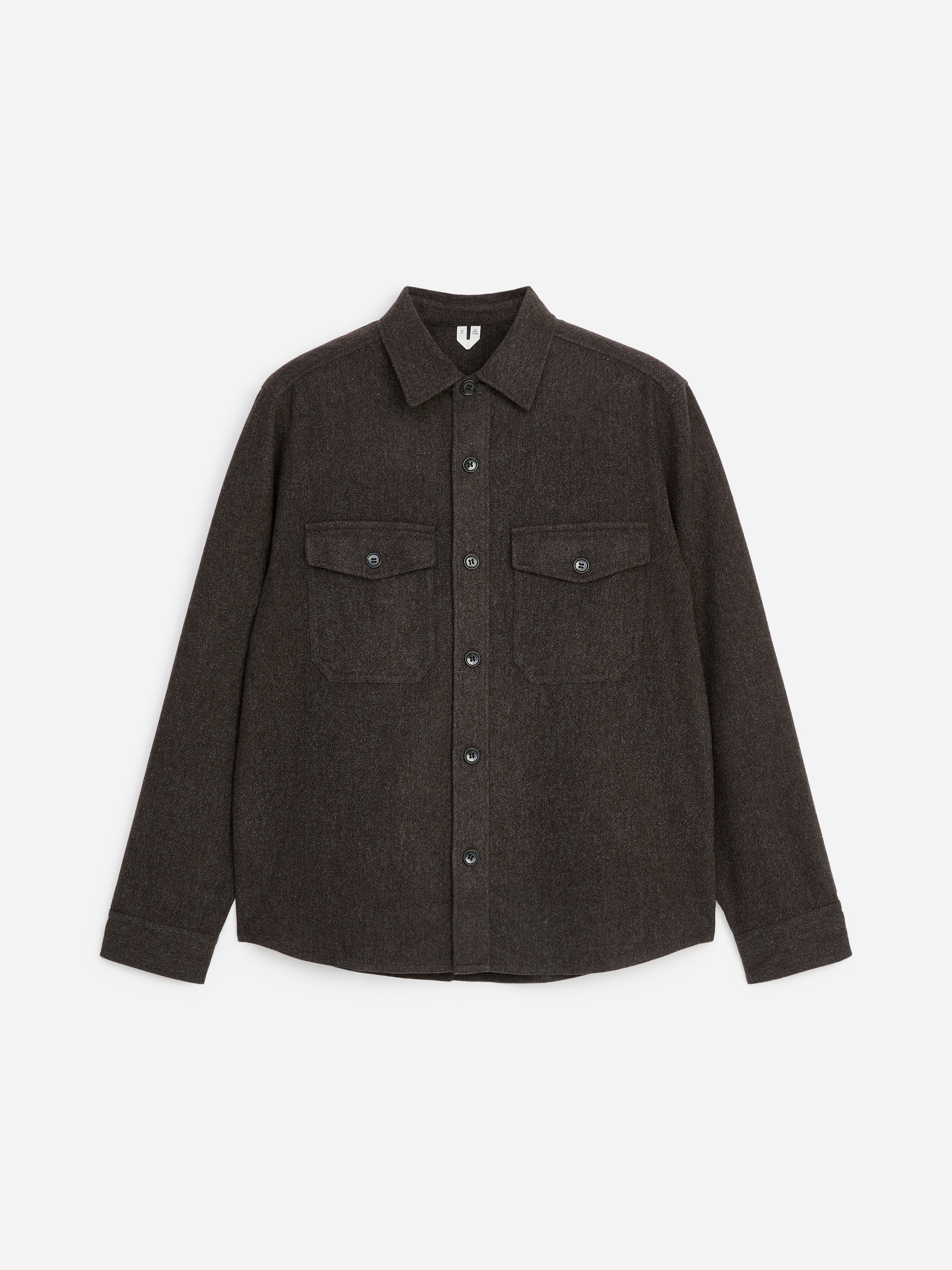 Wool Blend Overshirt - Dark Mole - Regular fit - men - StillMedia/DescriptiveStillLife - 1
