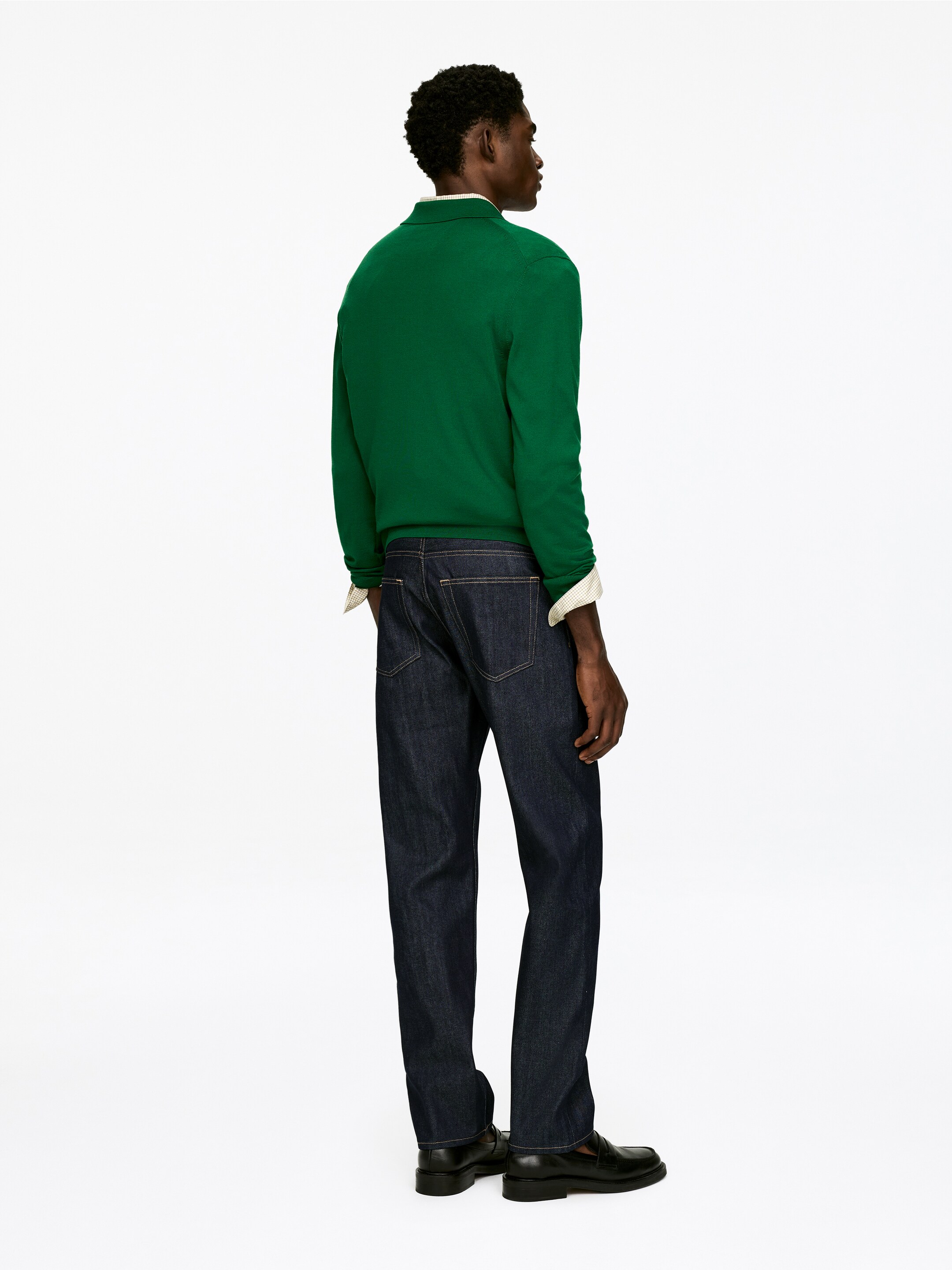 View larger image: OCEAN Loose Straight Jeans - Dark Blue - Men | H&M GB 6