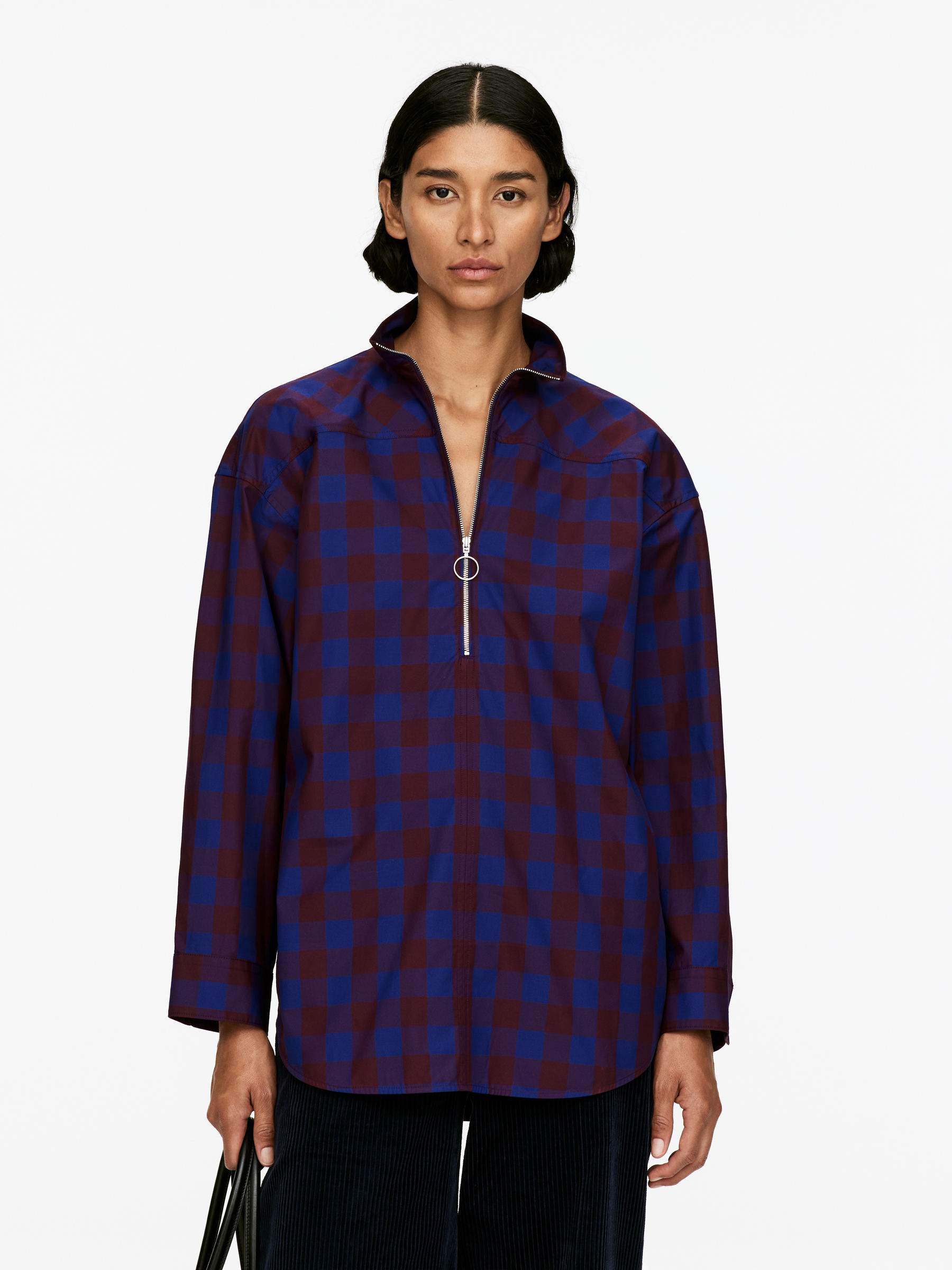 Half-Zip Shirt-#2F2F55-16341