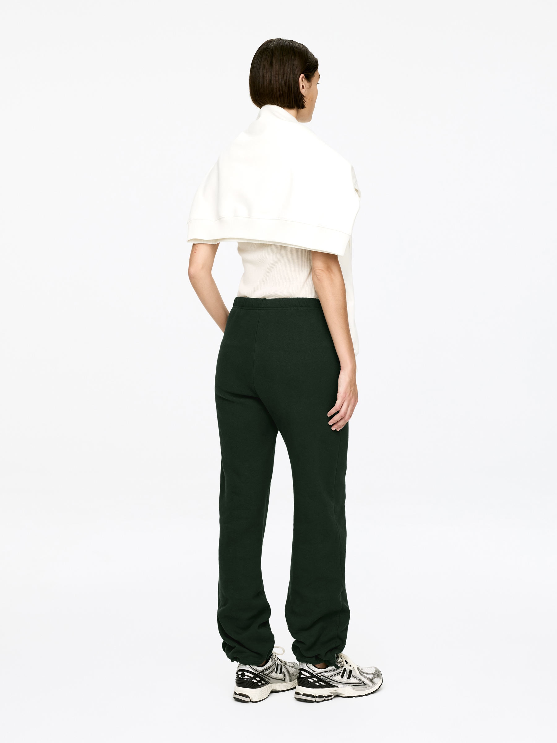 Cotton Sweatpants - Green - Regular fit - Women - StillMedia/Lookbook - 3