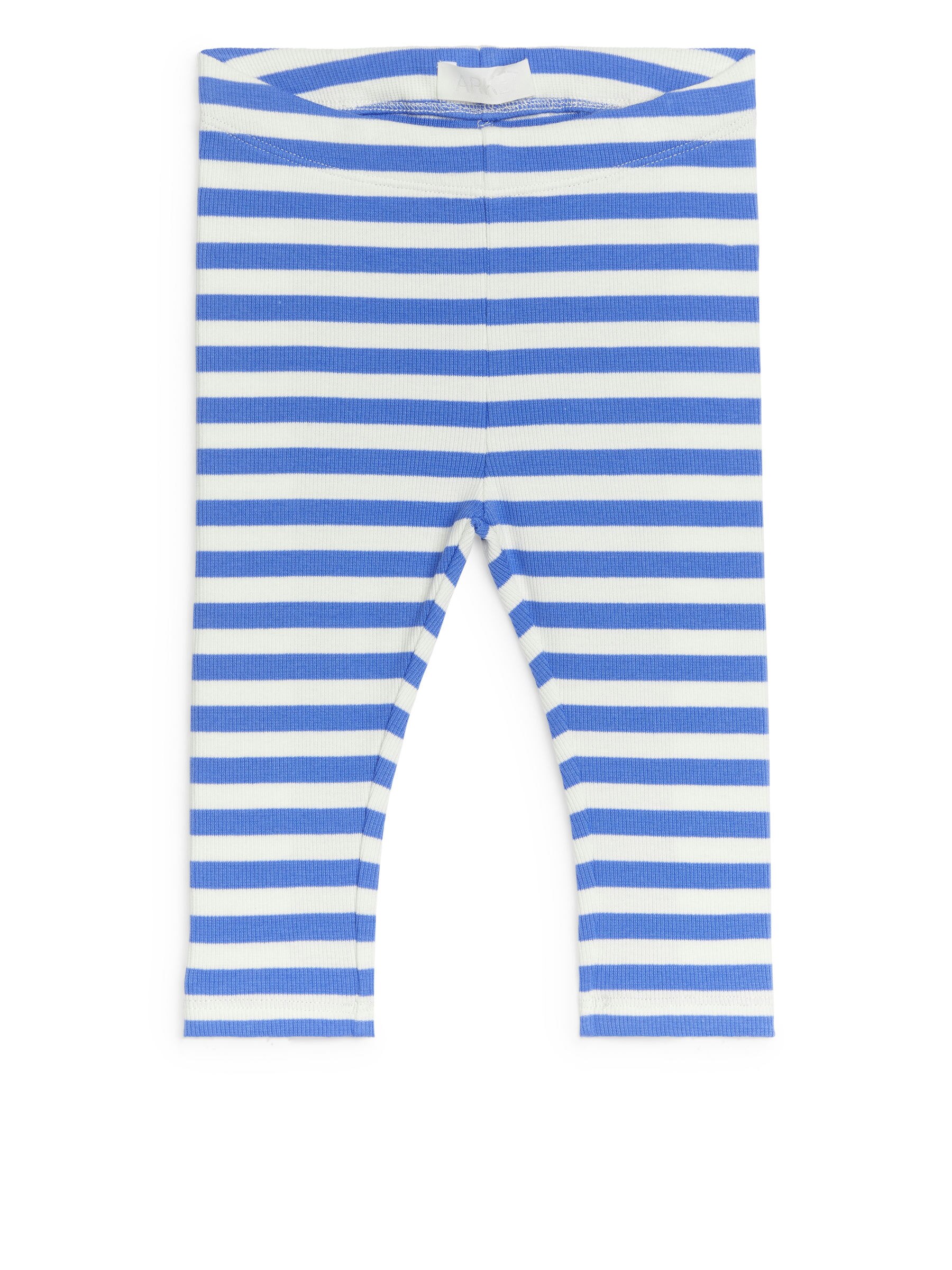 Gerippte Leggings - Weiß/Blau - Slim Fit - Kinder - StillMedia/DescriptiveStillLife - 3