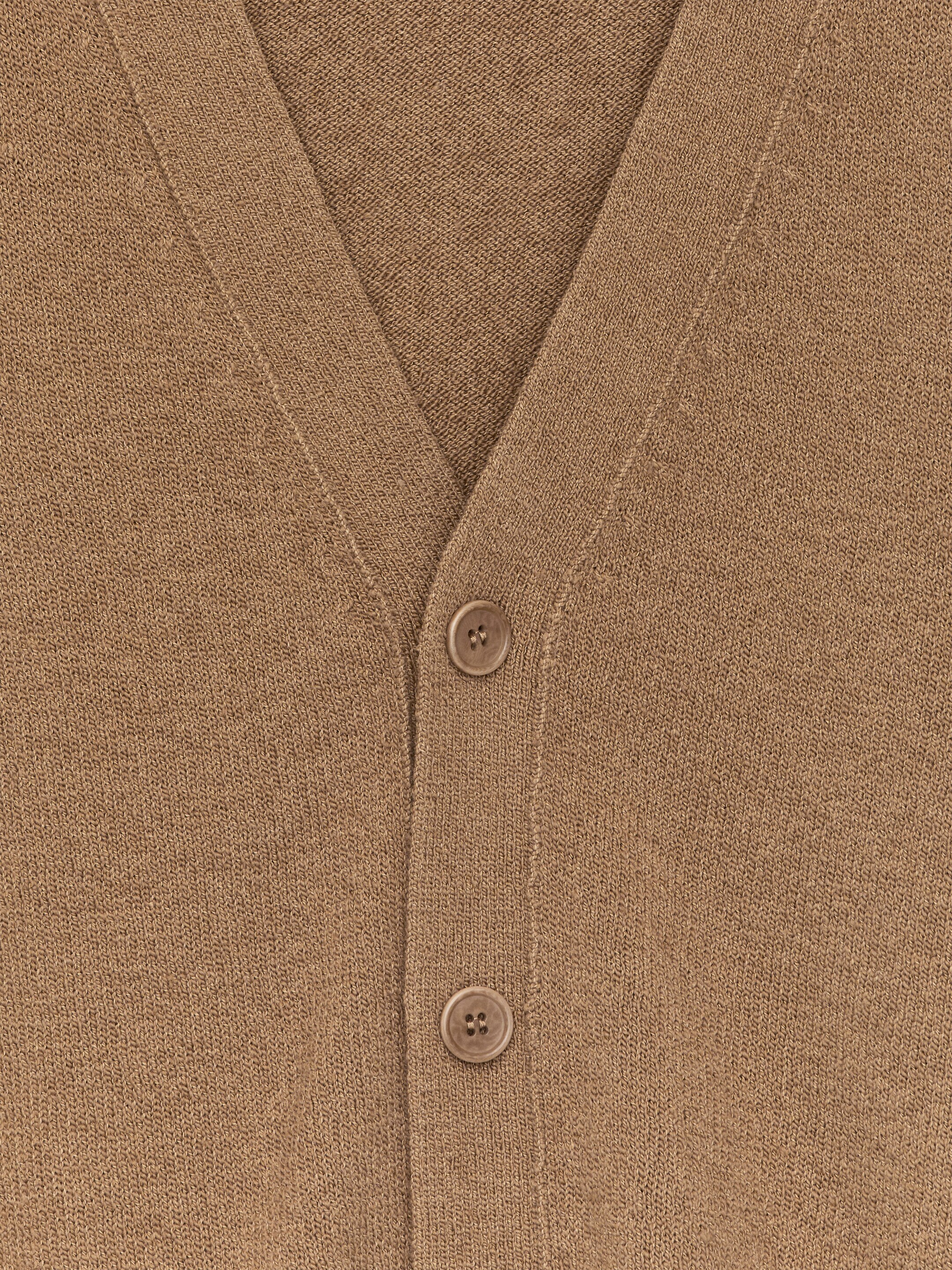 Visa större bild: Kofta i ull och bomull - Kamel - HERR | H&M SE 2