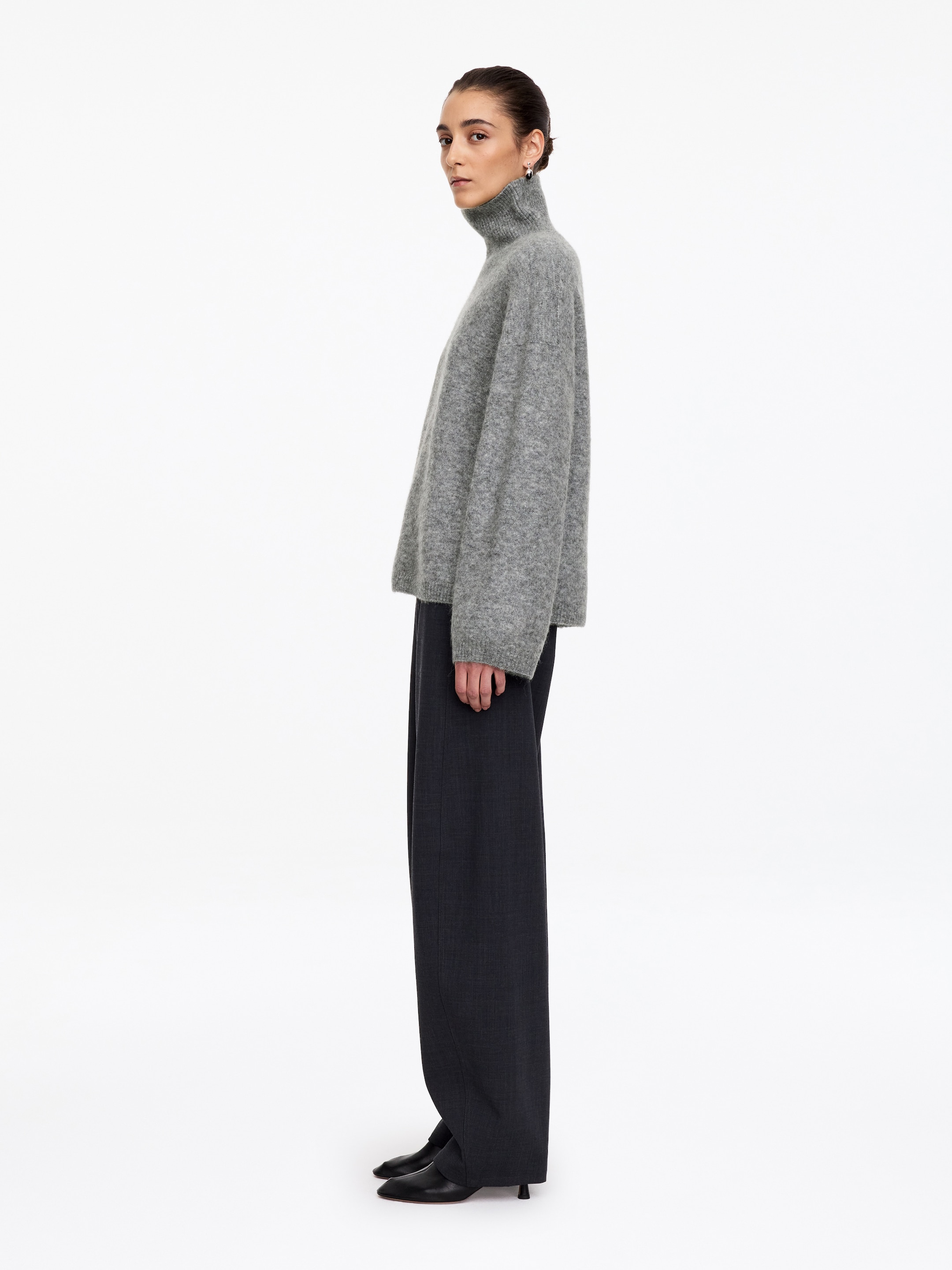 Maglione a collo alto - Grigio - Oversize - women - StillMedia/Lookbook - 6