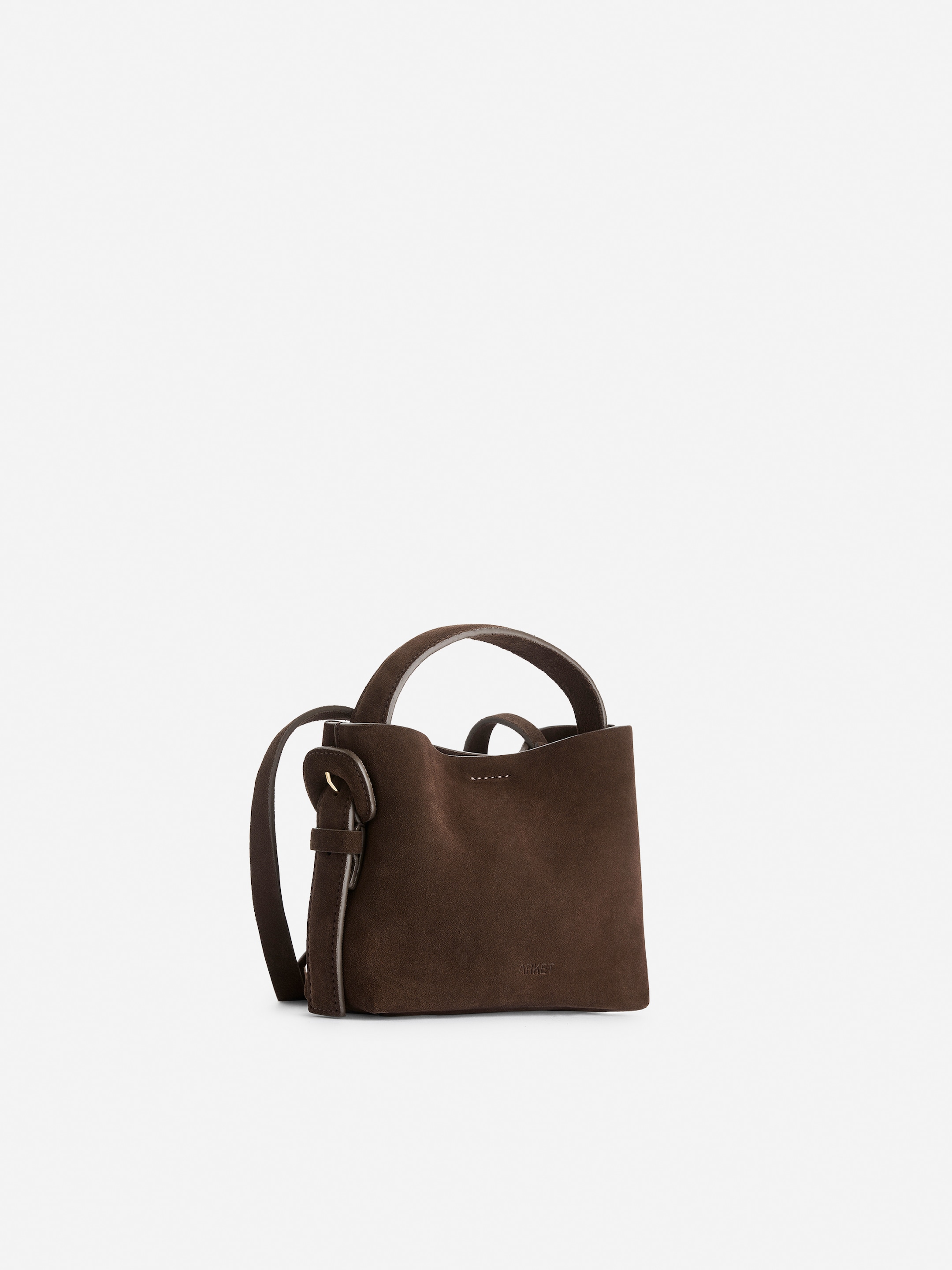 Borsa a tracolla in pelle scamosciata - Marrone - Women - StillMedia/DescriptiveStillLife - 3
