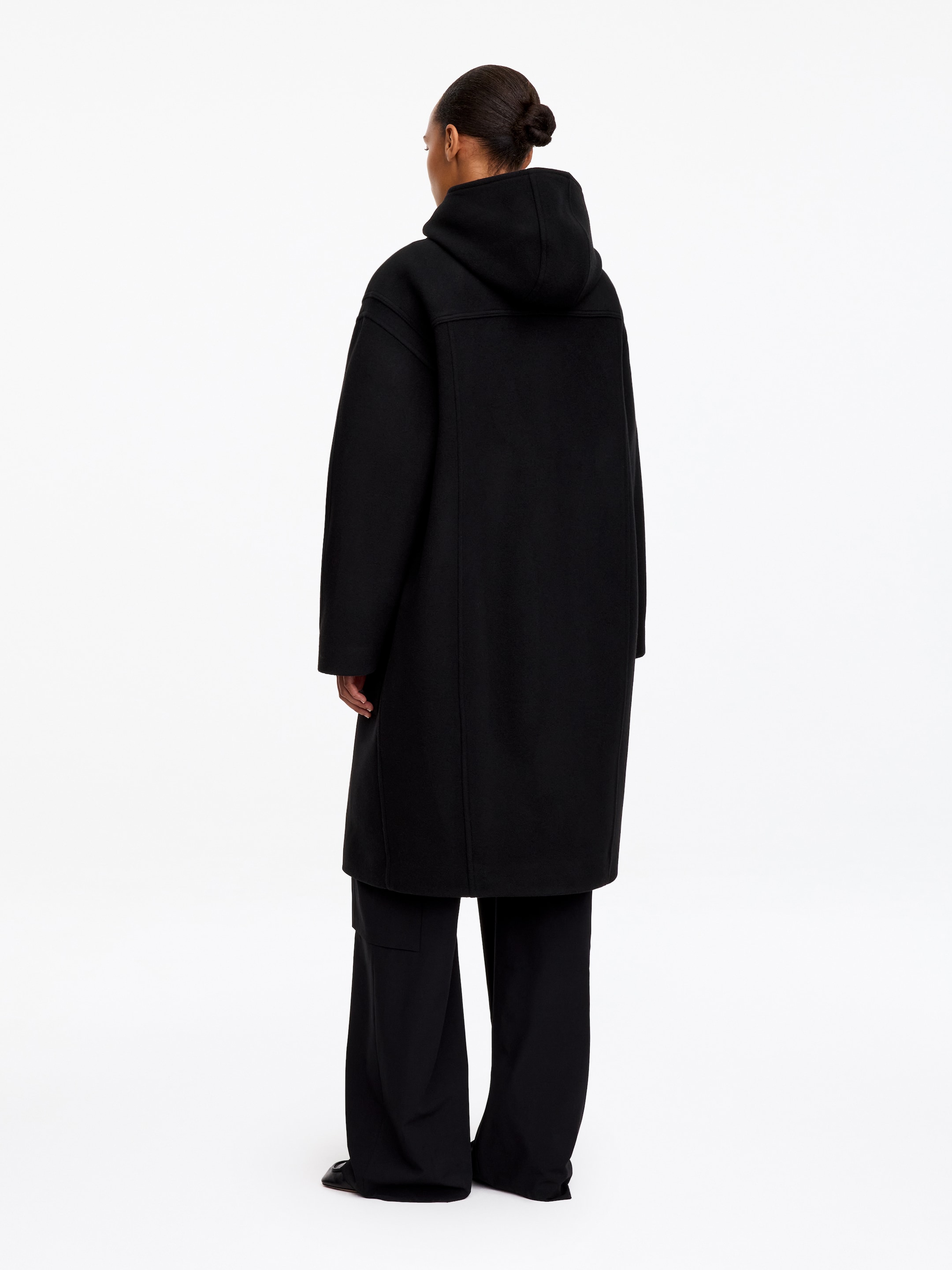 Wool-Blend Duffle Coat - Black - Relaxed fit - women - StillMedia/Lookbook - 5