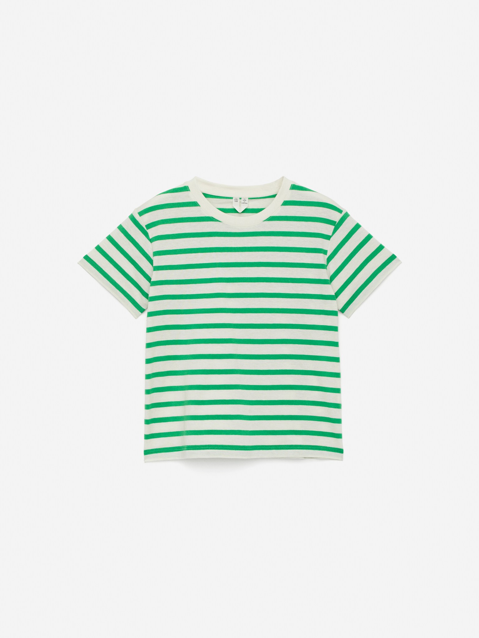 Crew-Neck T-Shirt Set of 2 - Green/White - 2