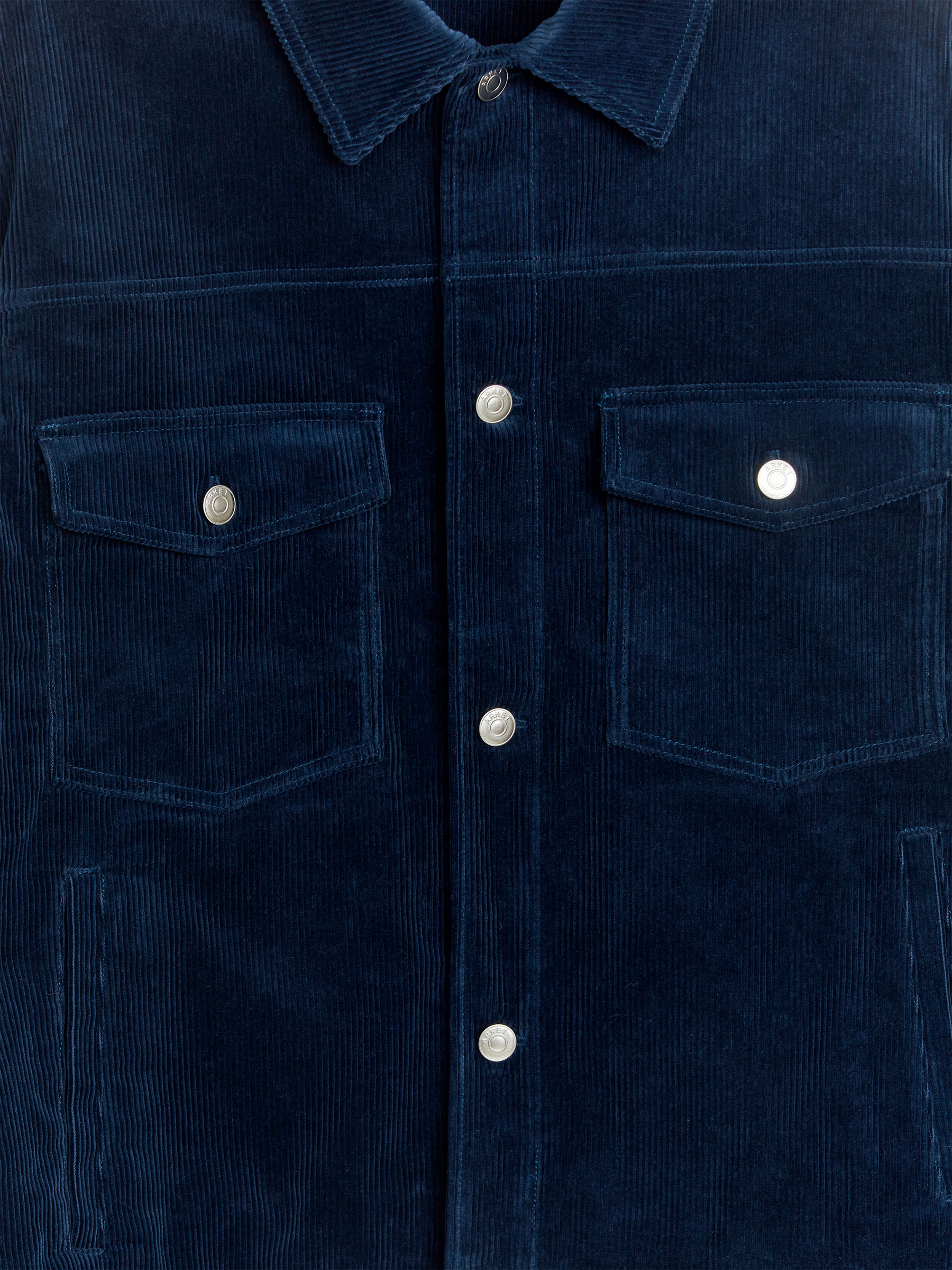 Corduroy Jacket - Dark Blue - Relaxed fit - Men - StillMedia/DescriptiveDetail - 7