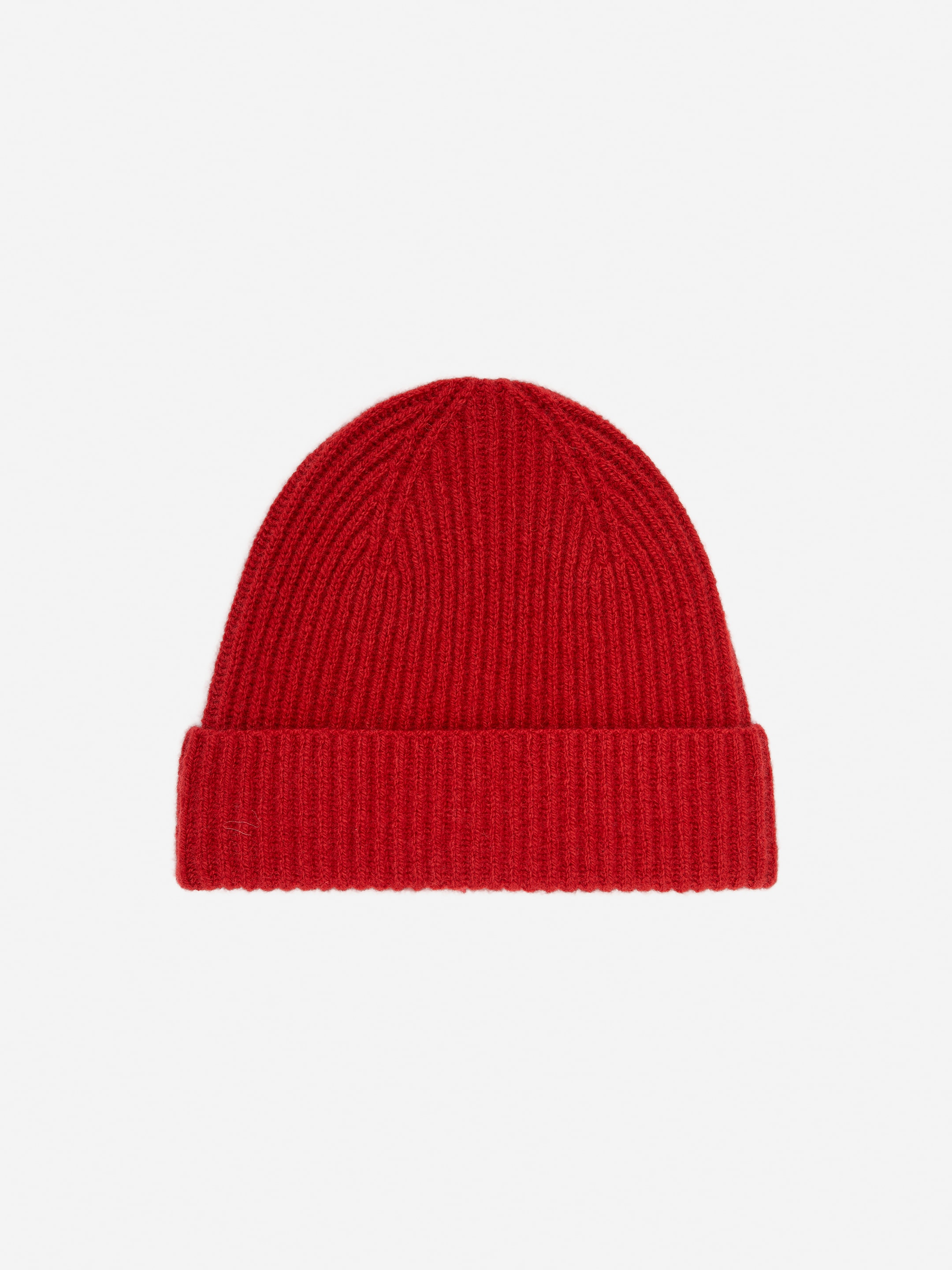 Rippstrick-Beanie aus Wollmischung - Rot - Regular Fit - Herren - StillMedia/DescriptiveStillLife - 1