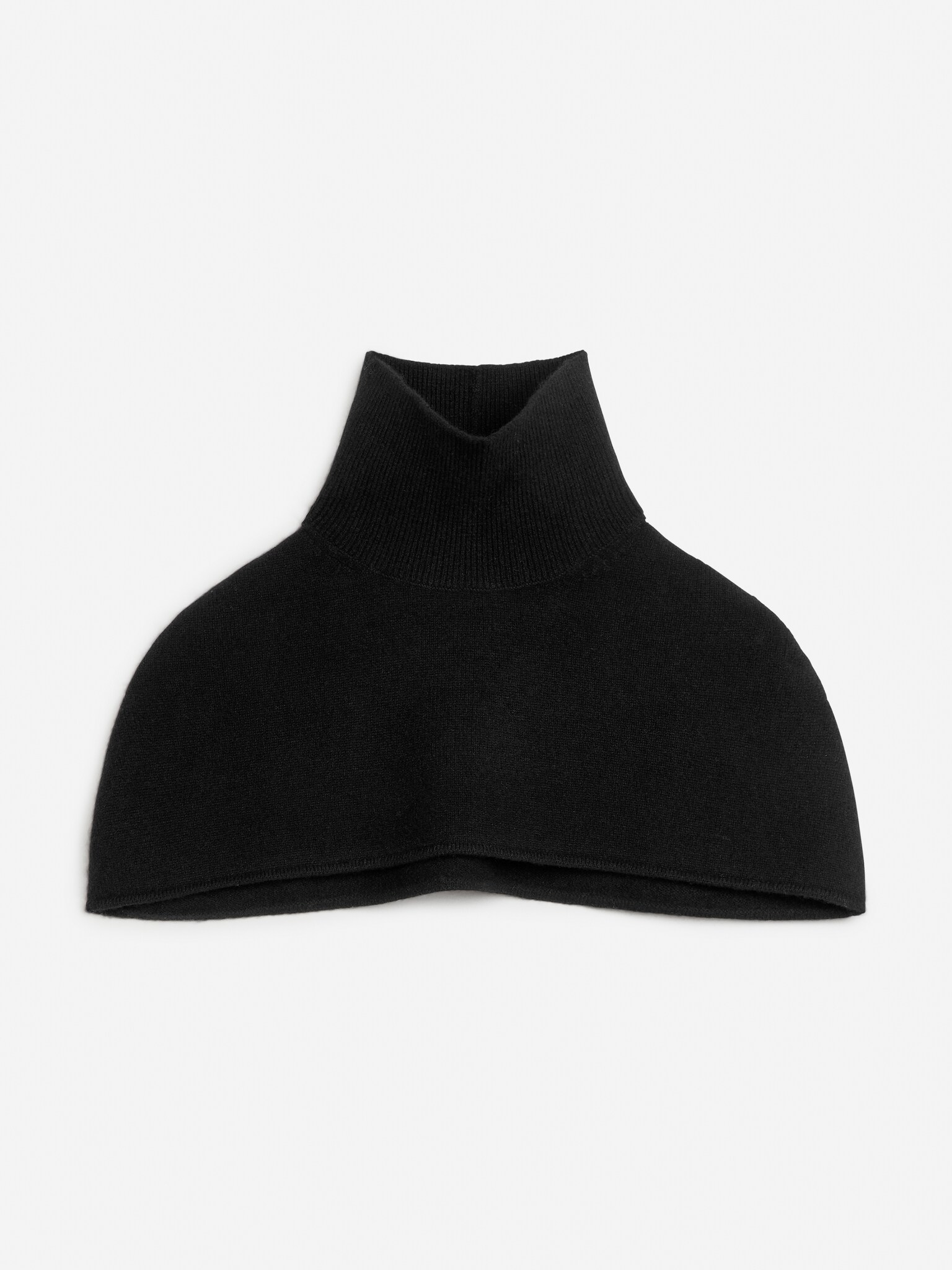 Poncho en laine et cachemire - Noir