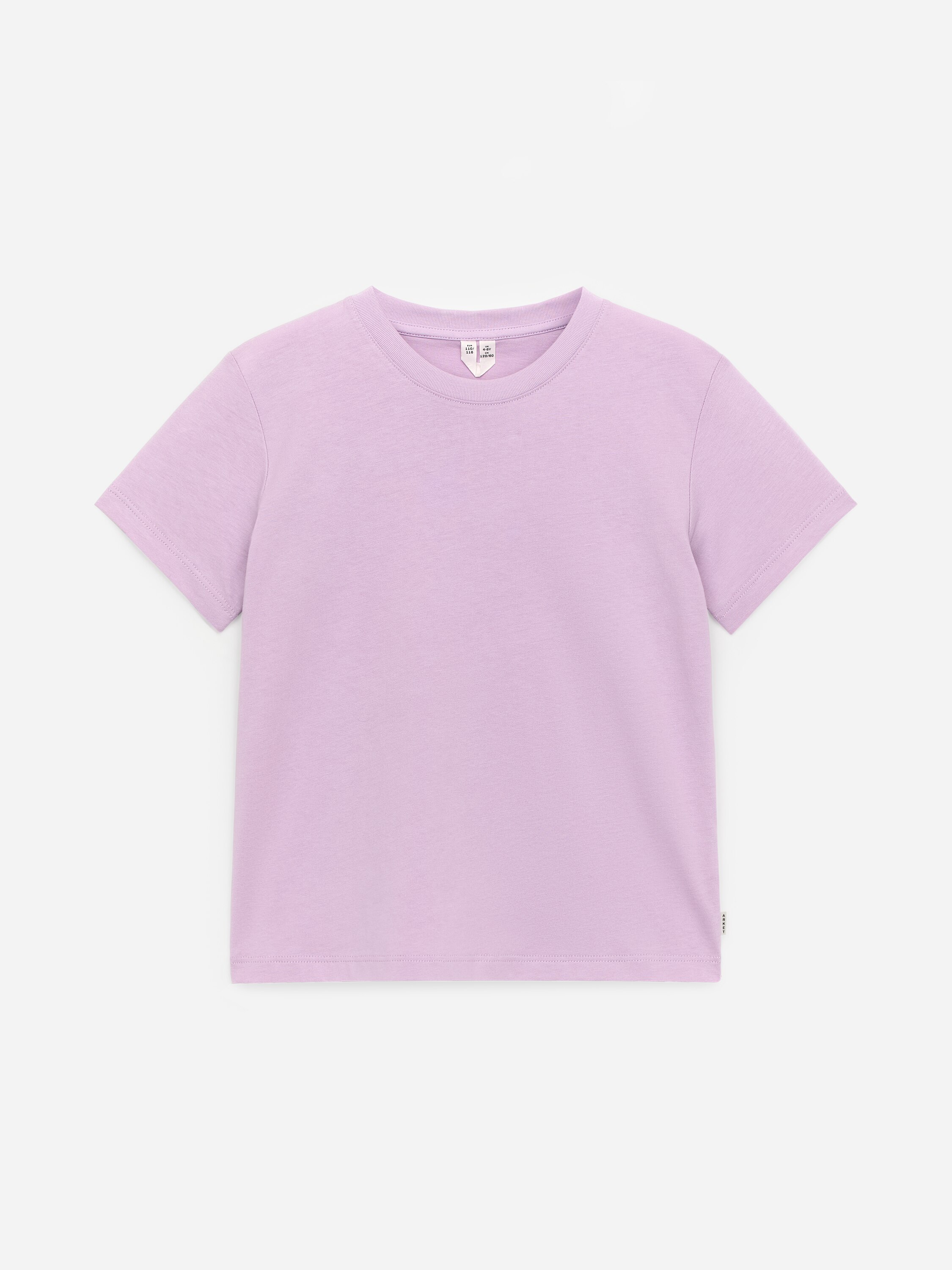 Rose Clair FILLES T-shirt oversize à col rond et manches courtes pour