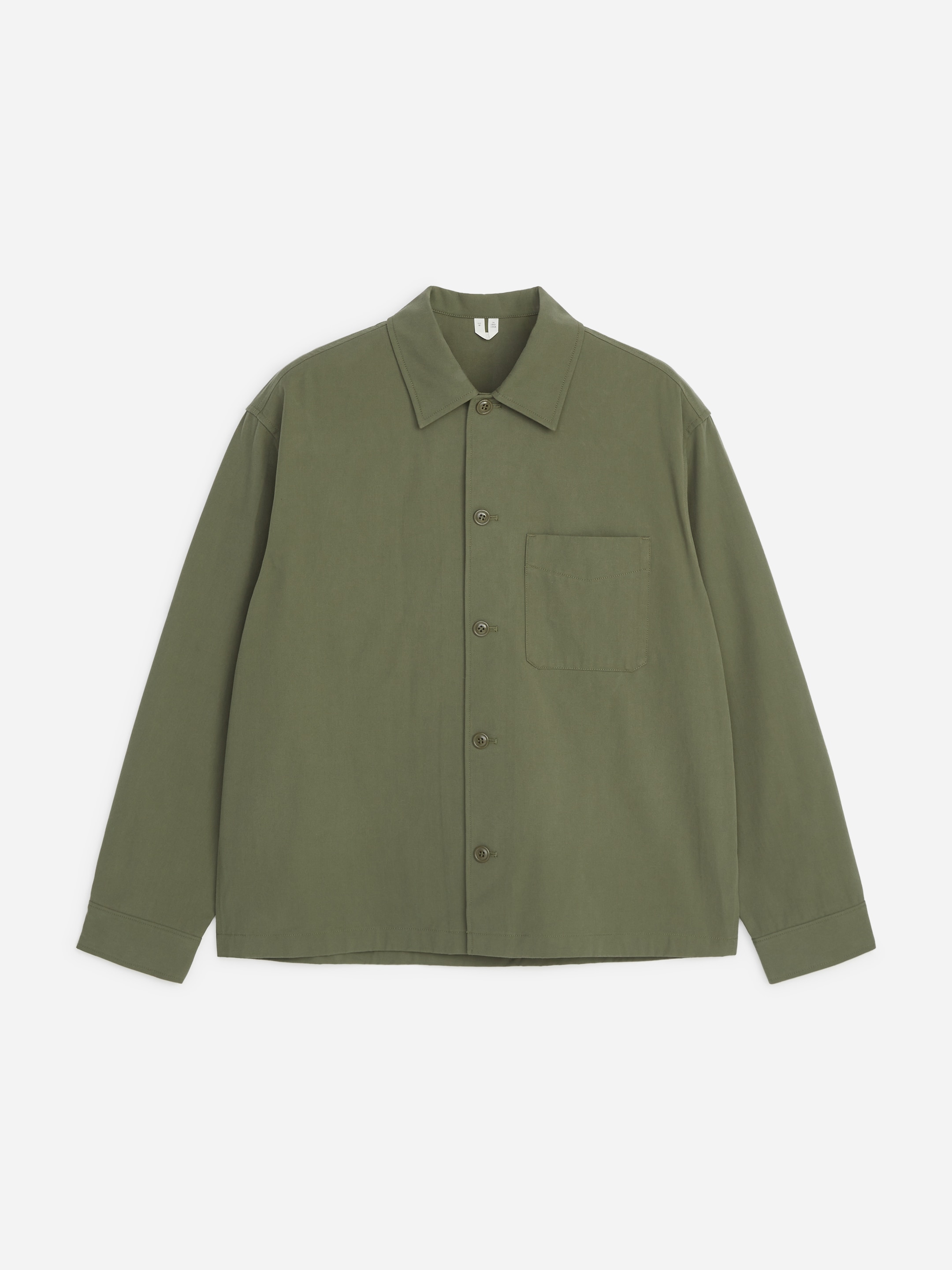 Bawełniana koszula wierzchnia - Zielony khaki - Fason normalny - men - StillMedia/DescriptiveStillLife - 1