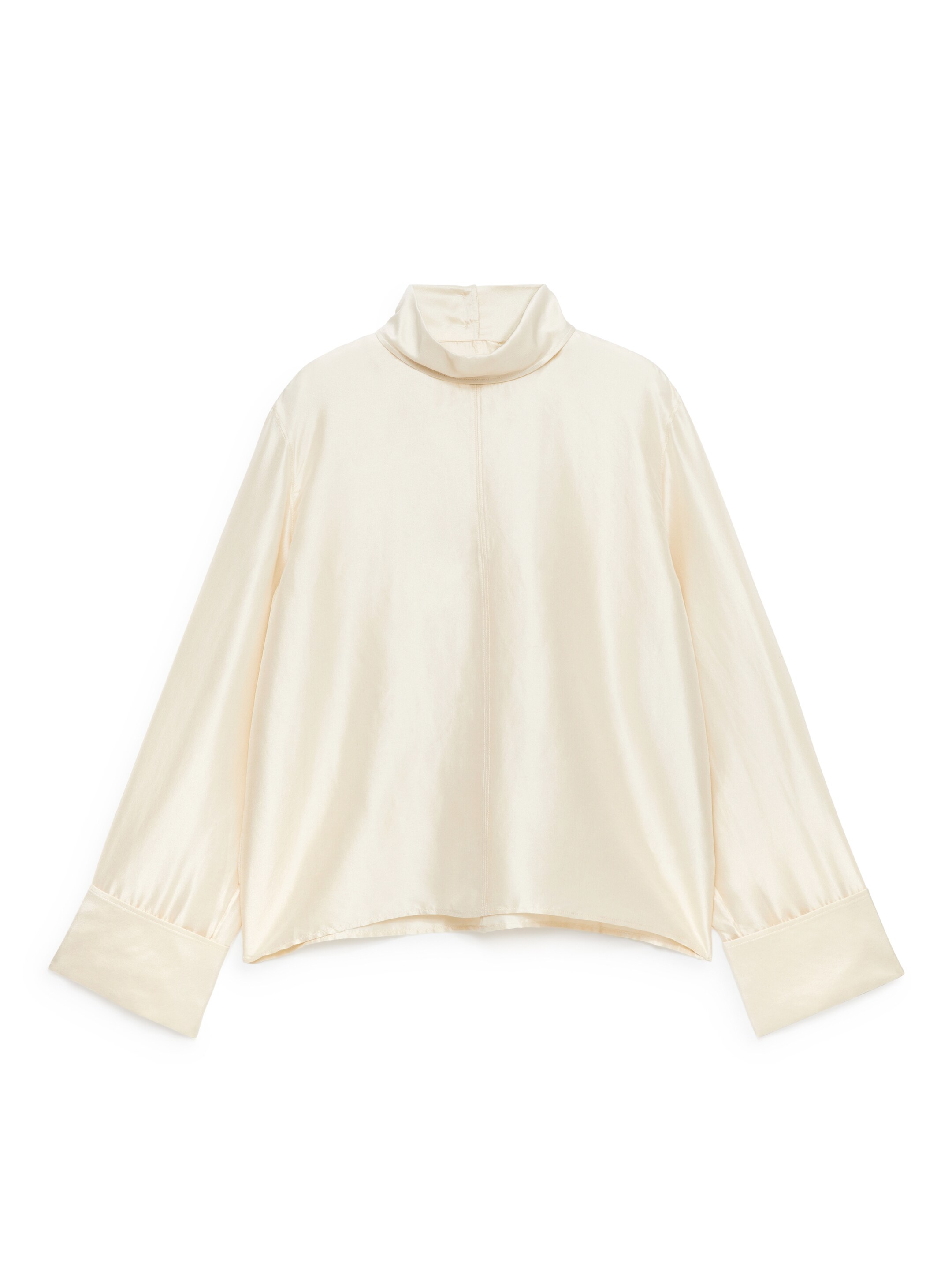 Größeres Bild ansehen: Seidenbluse - Cremeweiß - Ladies | H&M DE 1