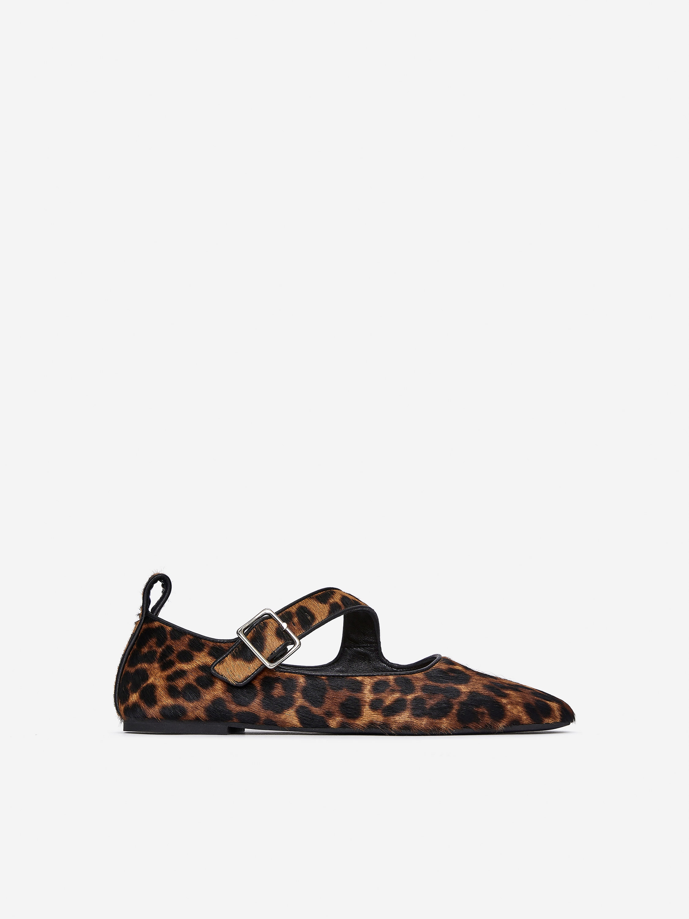 Mary Jane Leather Flats-#272627-16178
