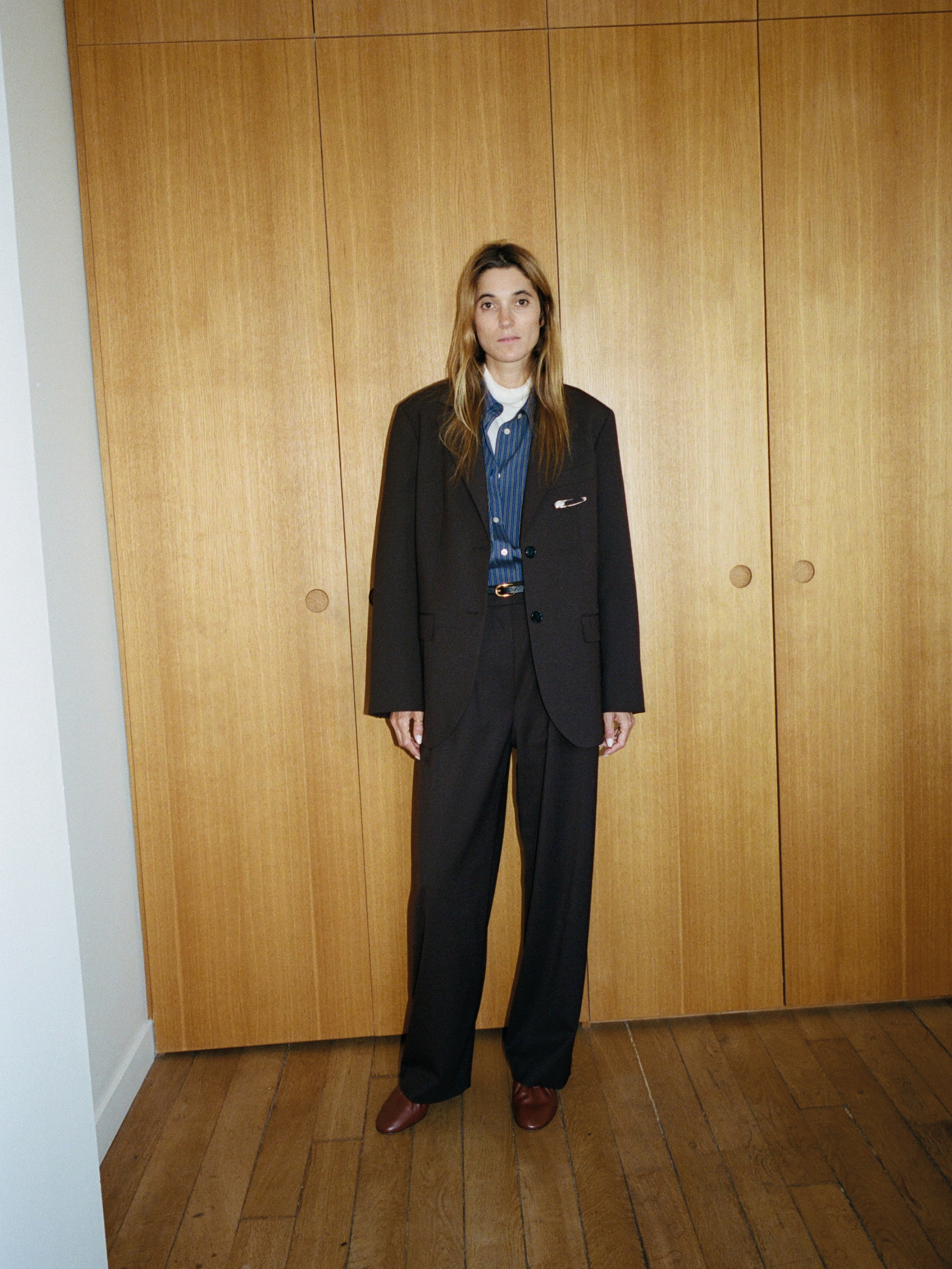 Wool-Blend Oversized Blazer - Dark Brown - Relaxed fit - women - StillMedia/Environmental - 1
