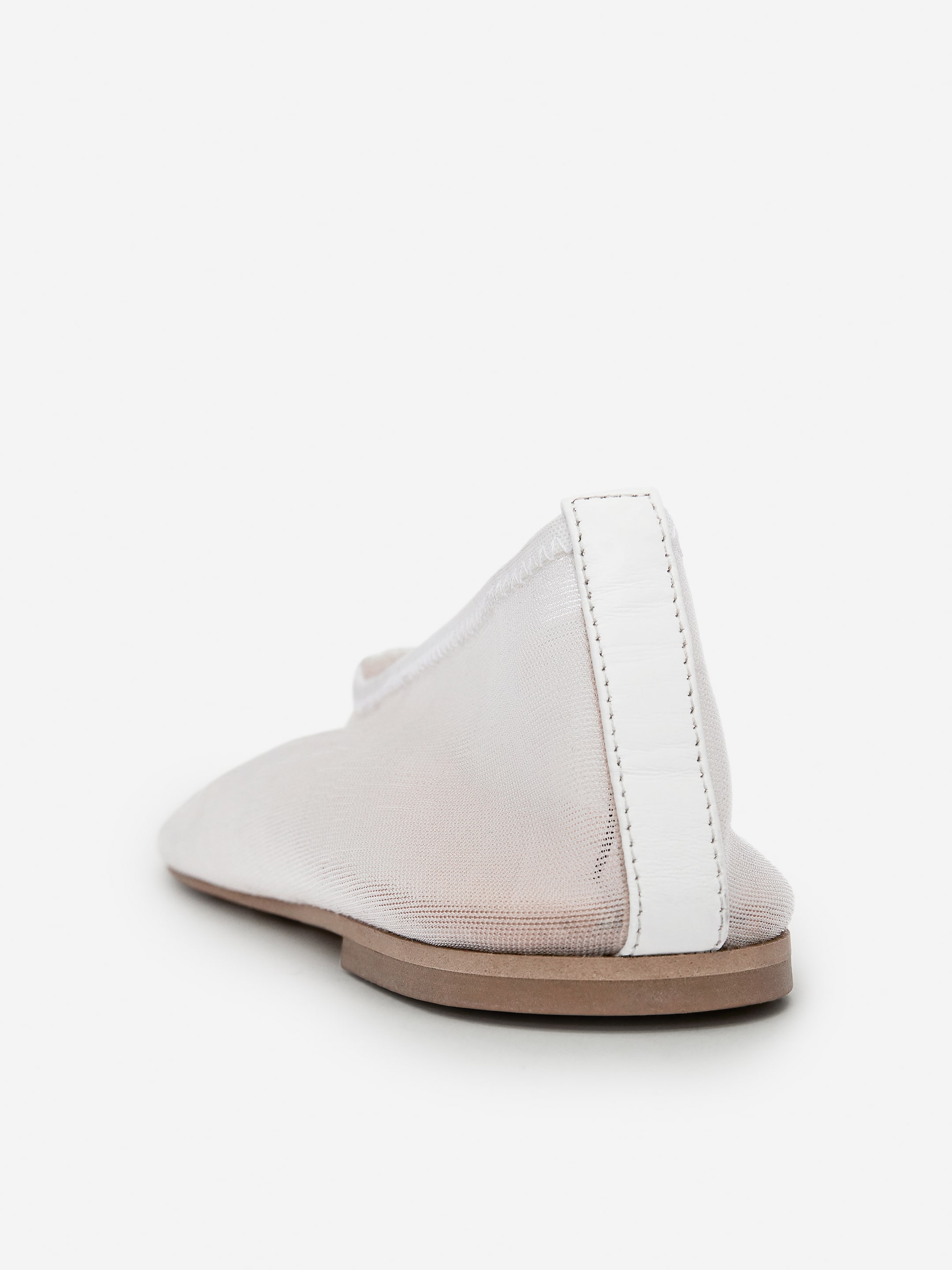 Visa större bild: Ballerinaskor i mesh - Off-white - DAM | H&M SE 5