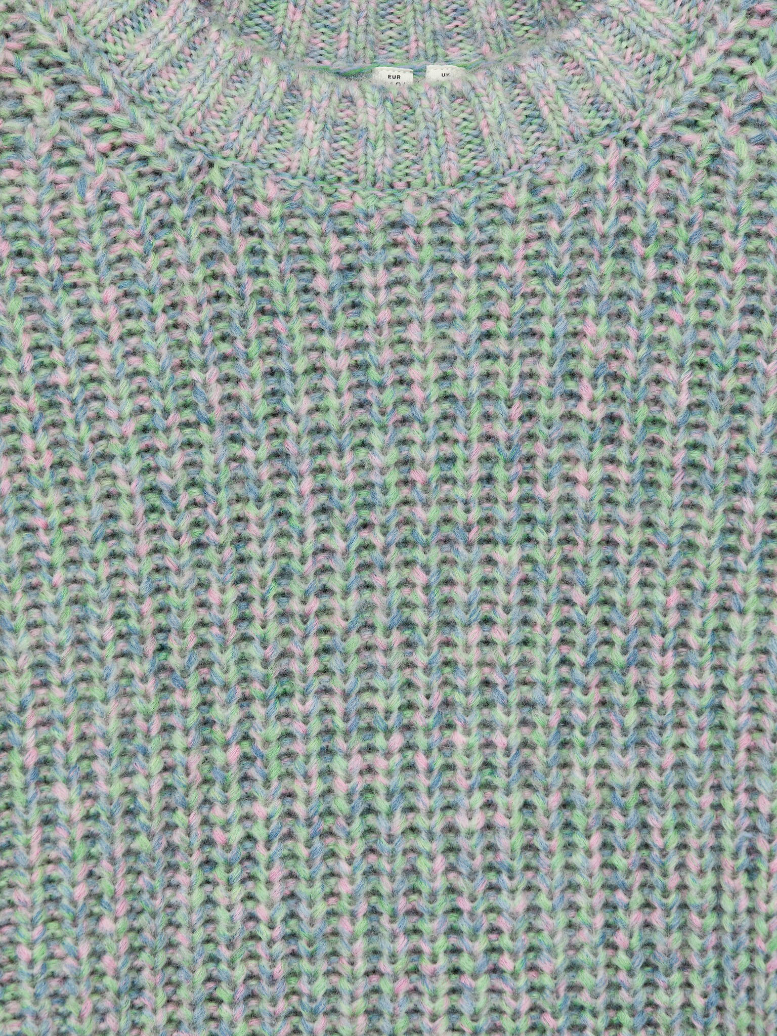 Space-Dyed Wool Jumper - Green/Multi Colour - 2