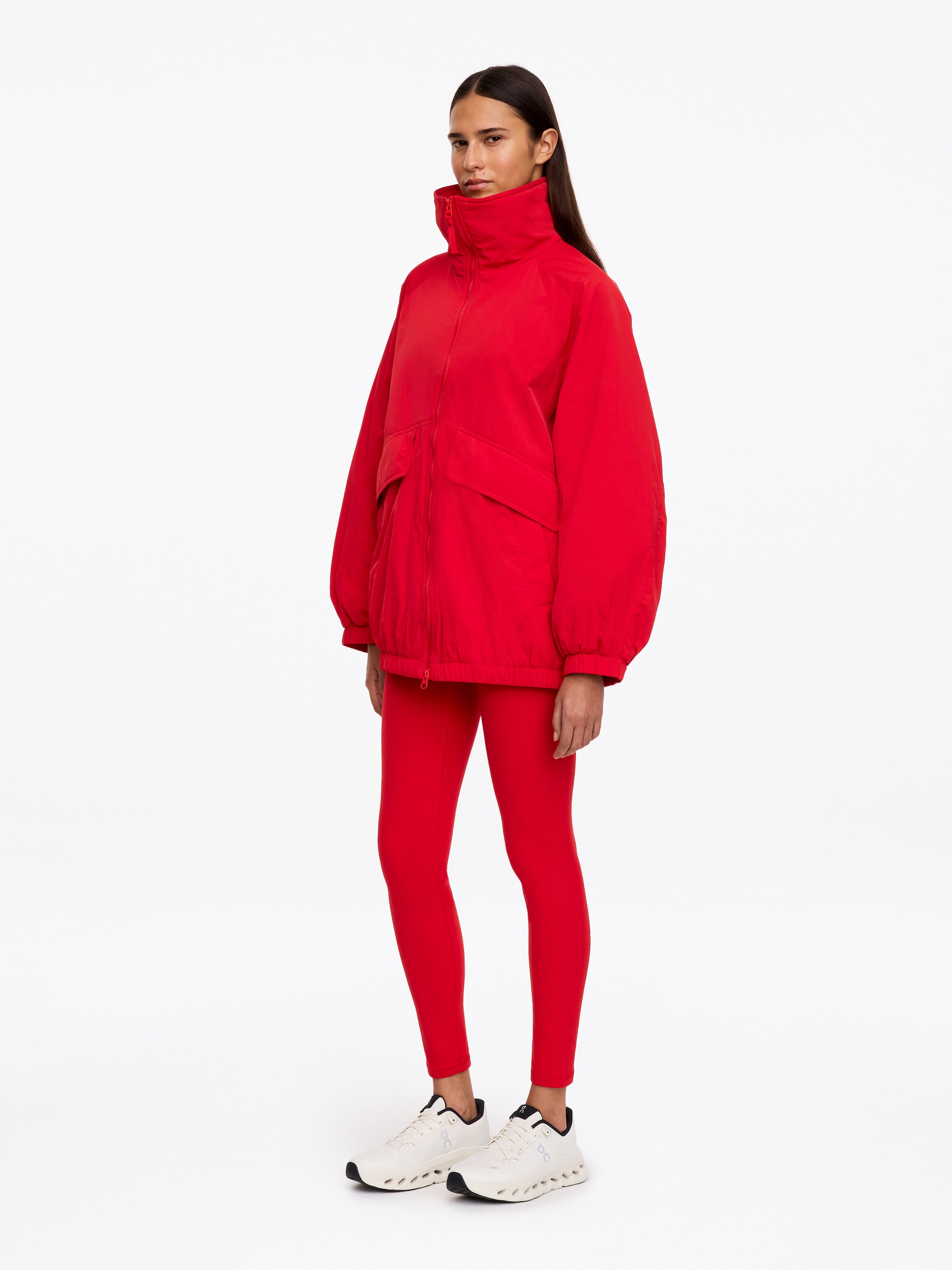 Wattierte Windjacke aus Nylon - Rot - Relaxed Fit - women - StillMedia/Lookbook - 4