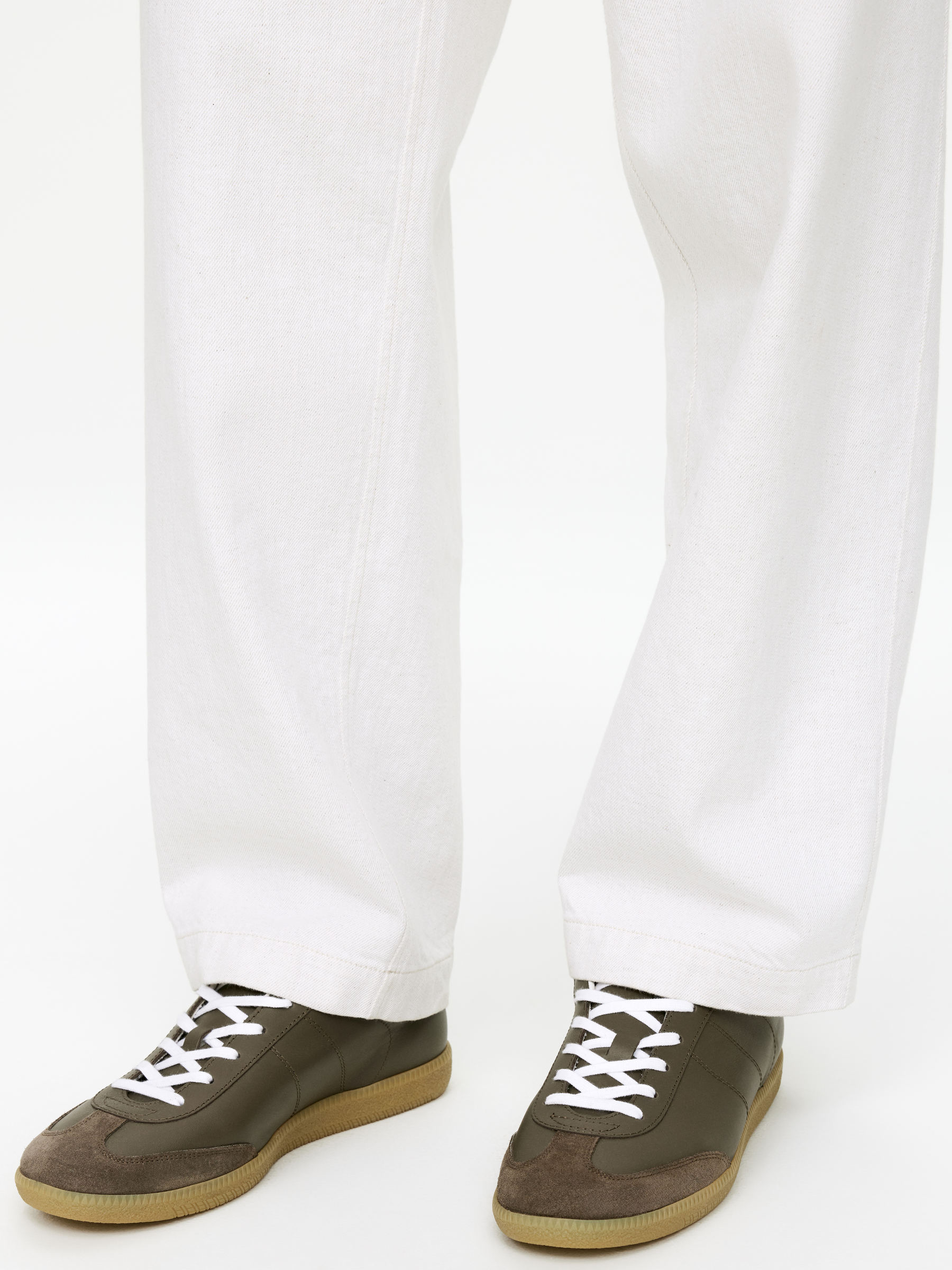 Leather Trainers - Khaki Green - Men - StillMedia/Lookbook - 7