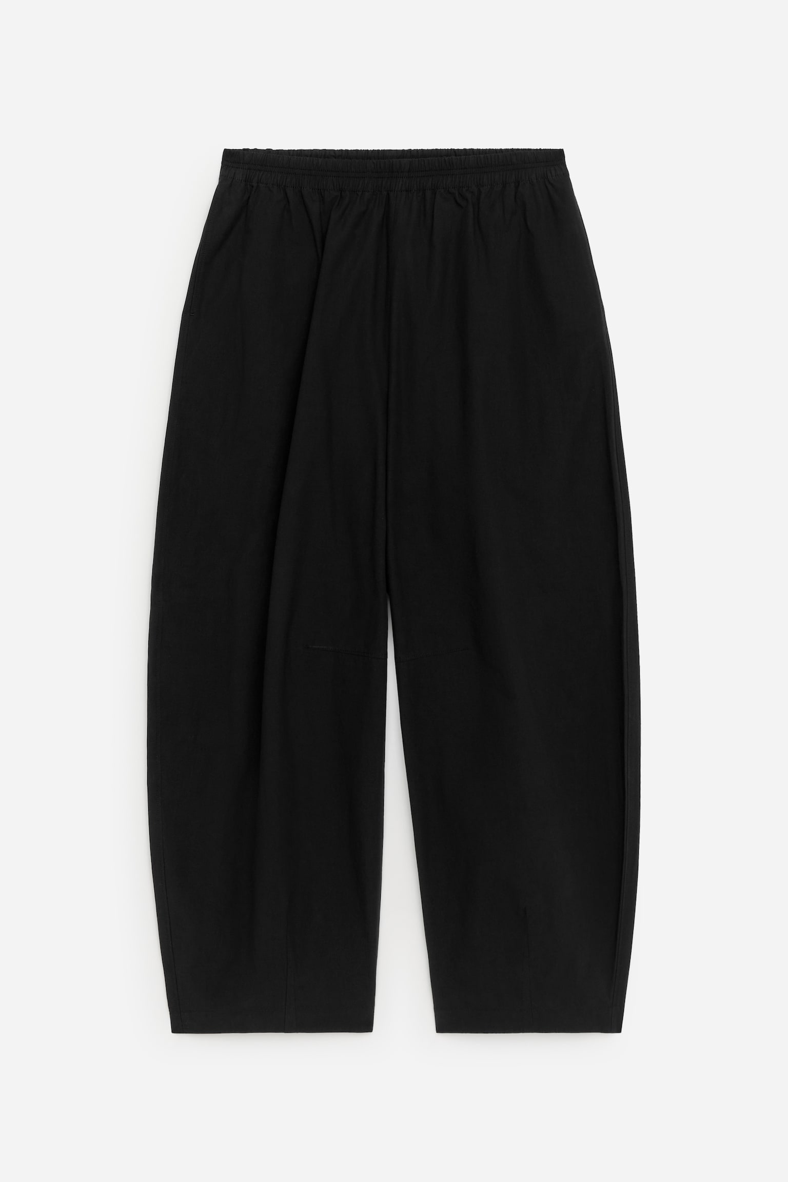 Katoenen broek met barrel-pijpen - Zwart/Donkerbruin/Donkerblauw - 2