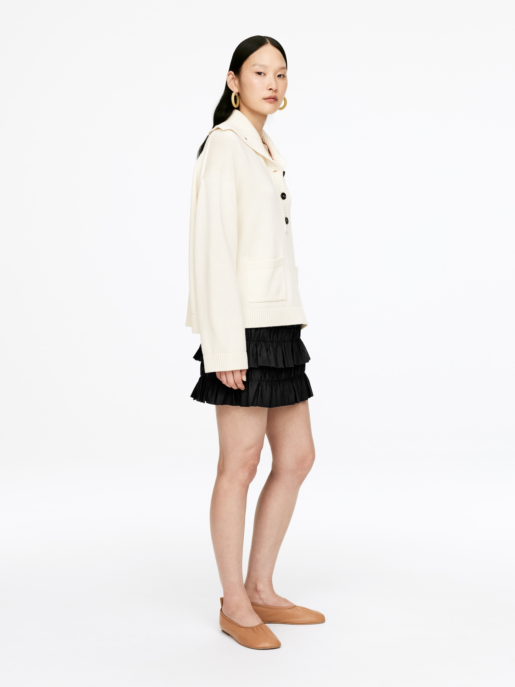 View larger image: Frill Mini Skirt - Black - Ladies | H&M GB 3