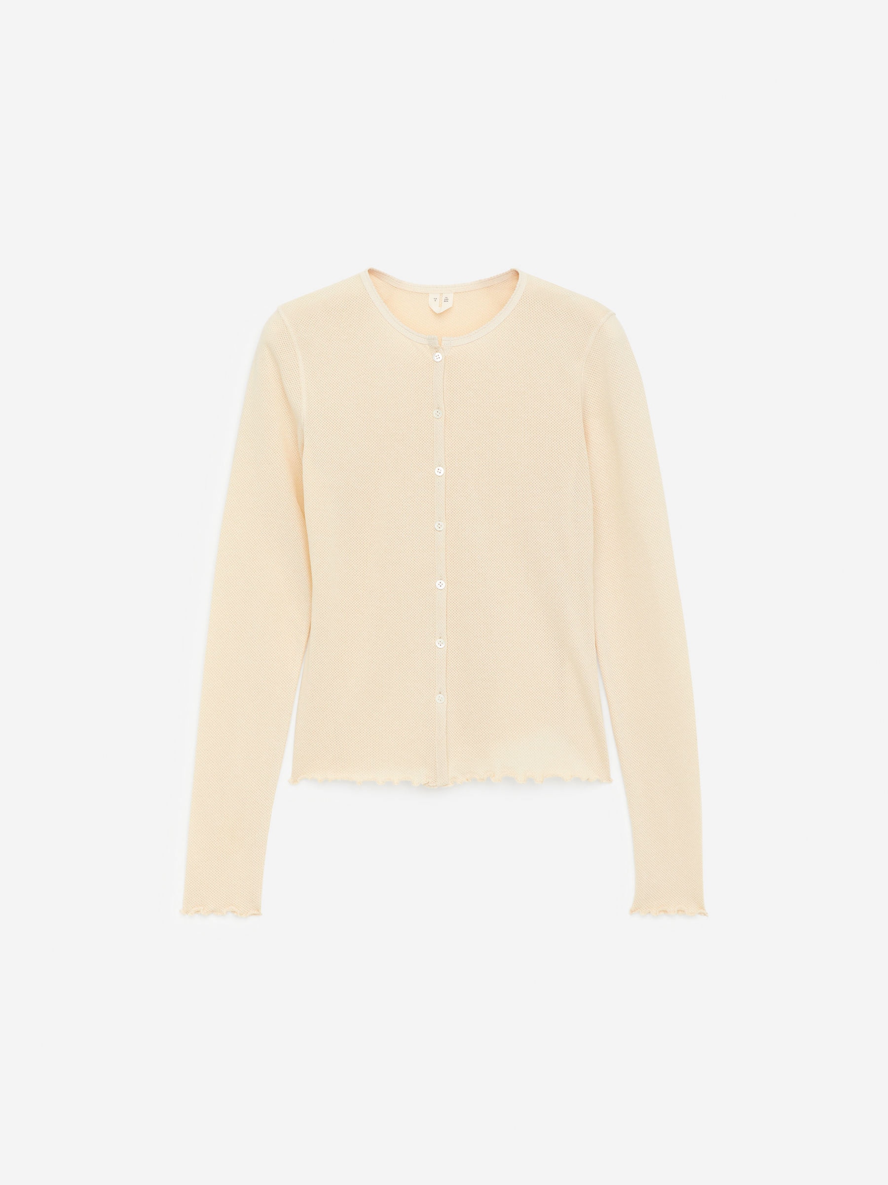 Mesh Top - Off White - Slim fit - Women - StillMedia/DescriptiveStillLife - 1