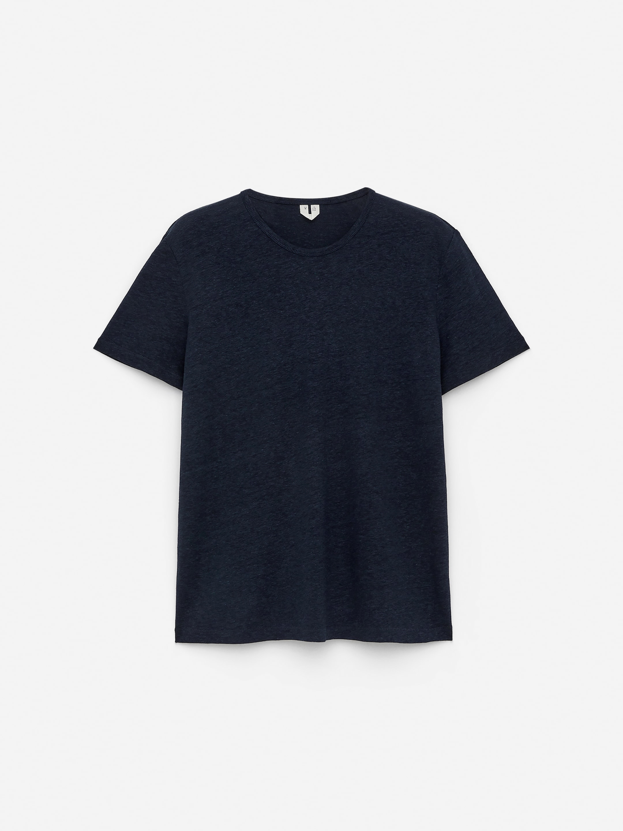 Zobacz większy obraz: T-shirt z domieszką lnu - Ciemnoniebieski - ONA | H&M PL 5
