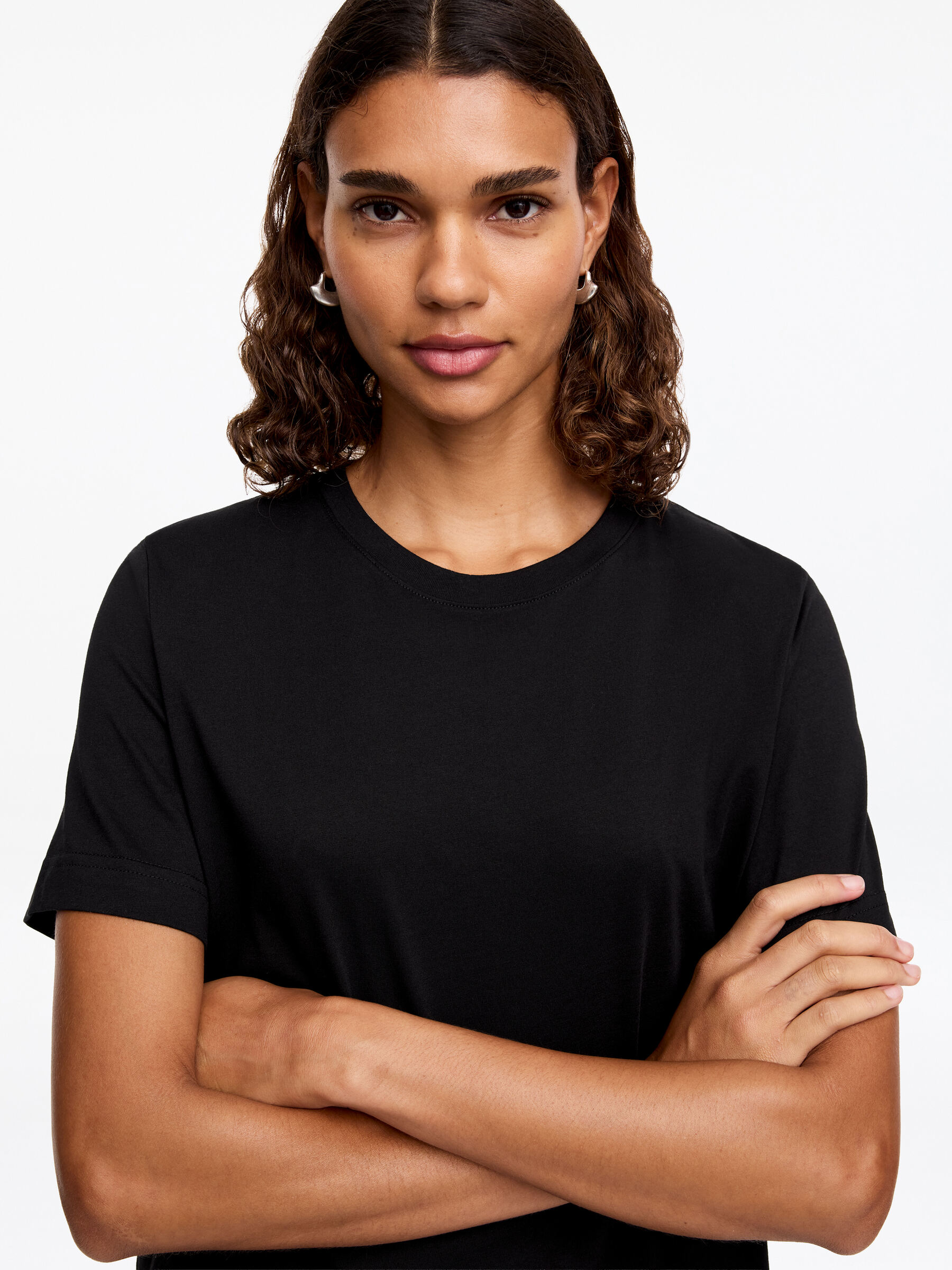 Signature-T-Shirt - Schwarz - Regular Fit - Damen - StillMedia/Lookbook - 59