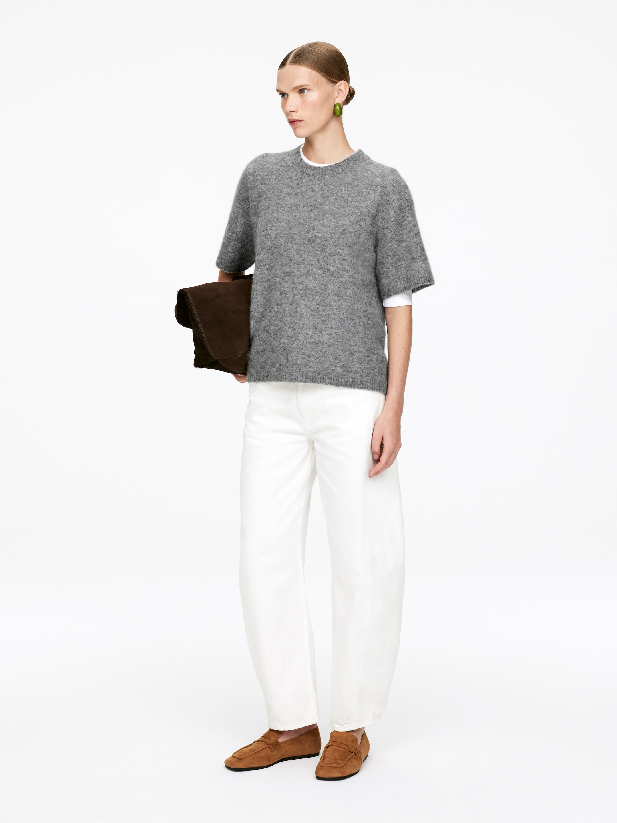 Visualizza immagine più grande: Maglione in misto alpaca e lana - Grigio - DONNA | H&M IT 4