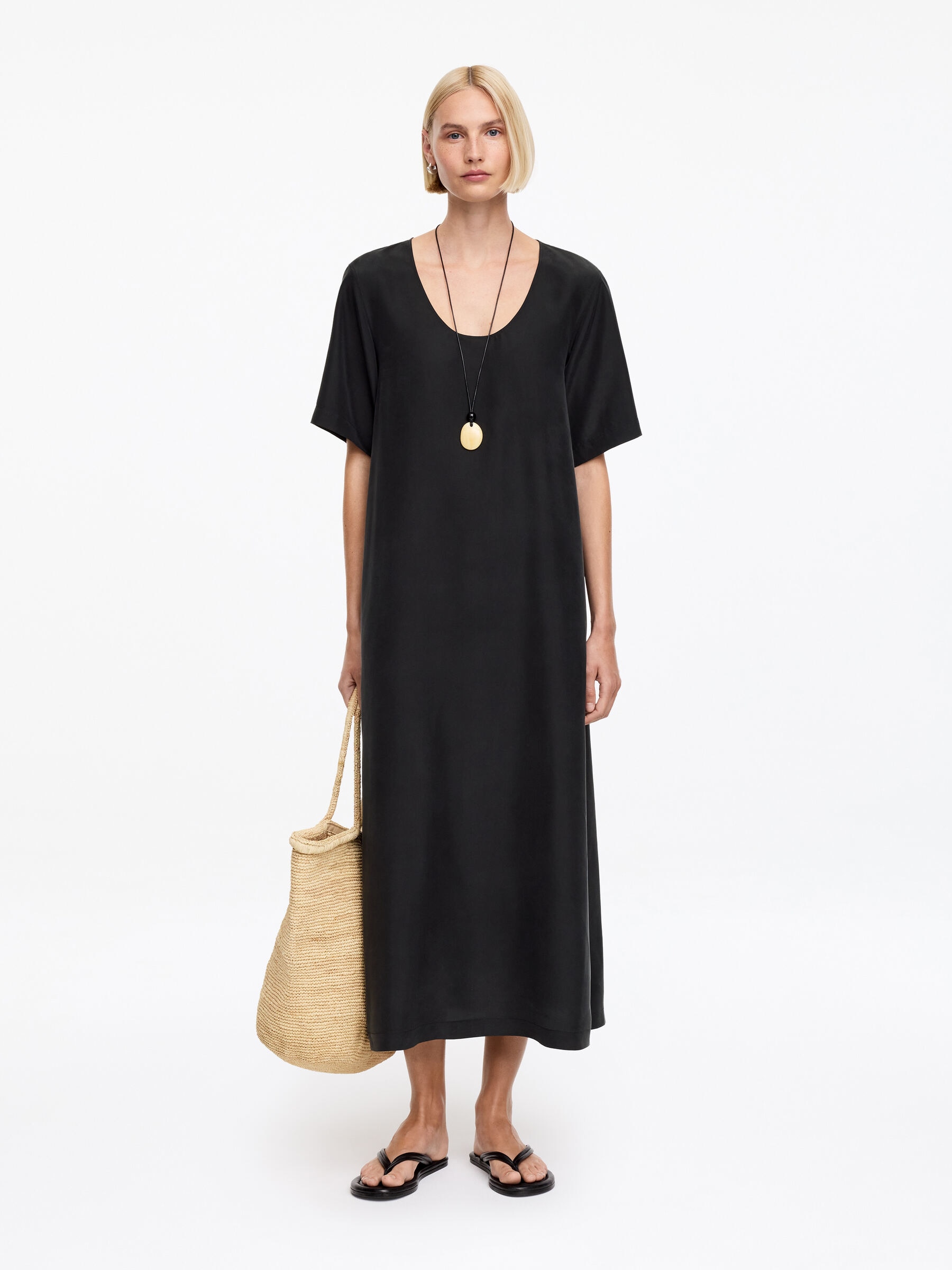 Washed Silk Dress-#272627-19153