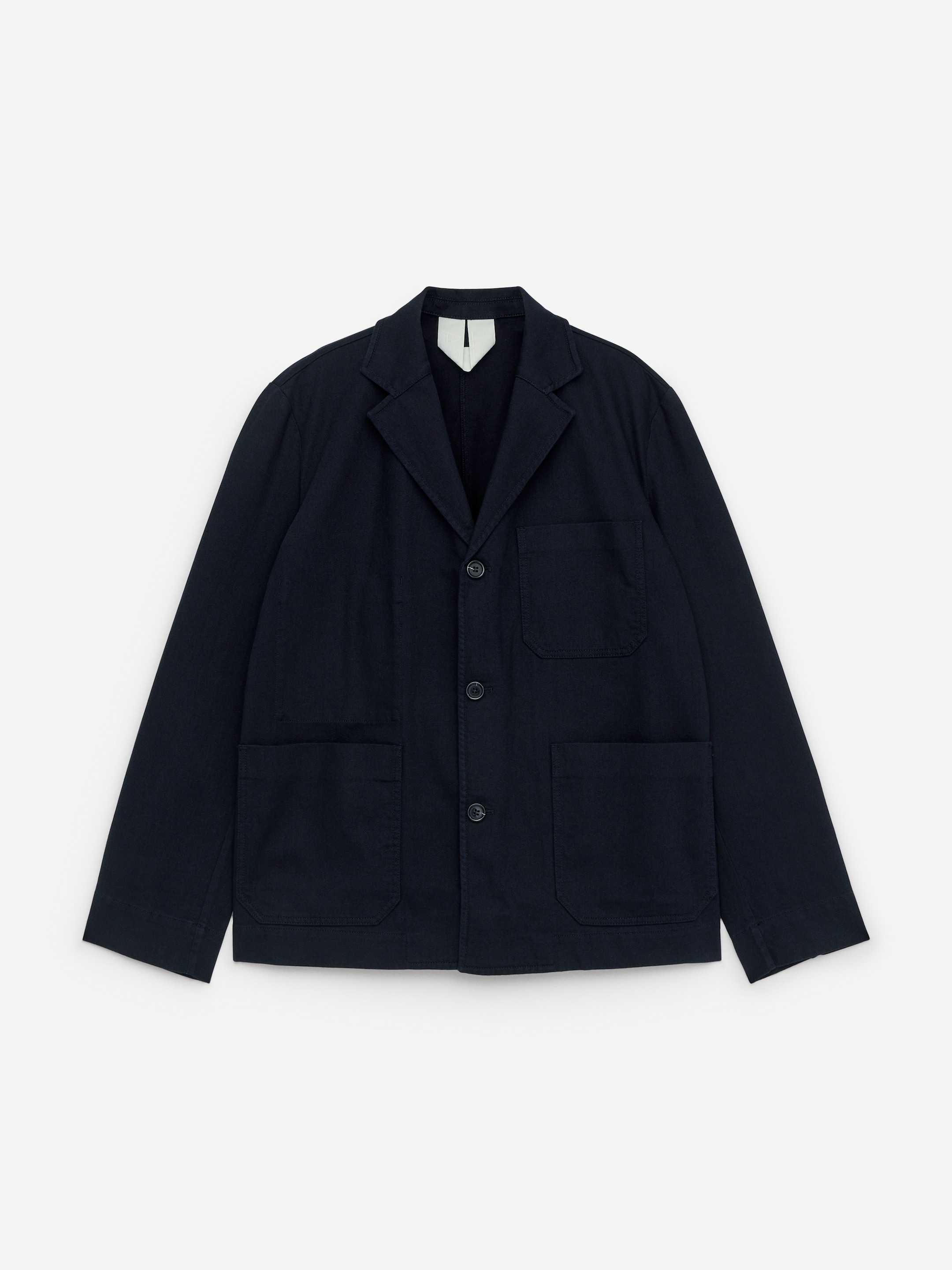 Cotton Linen Blazer - Dark Blue - Regular fit - Men - StillMedia/DescriptiveStillLife - 9