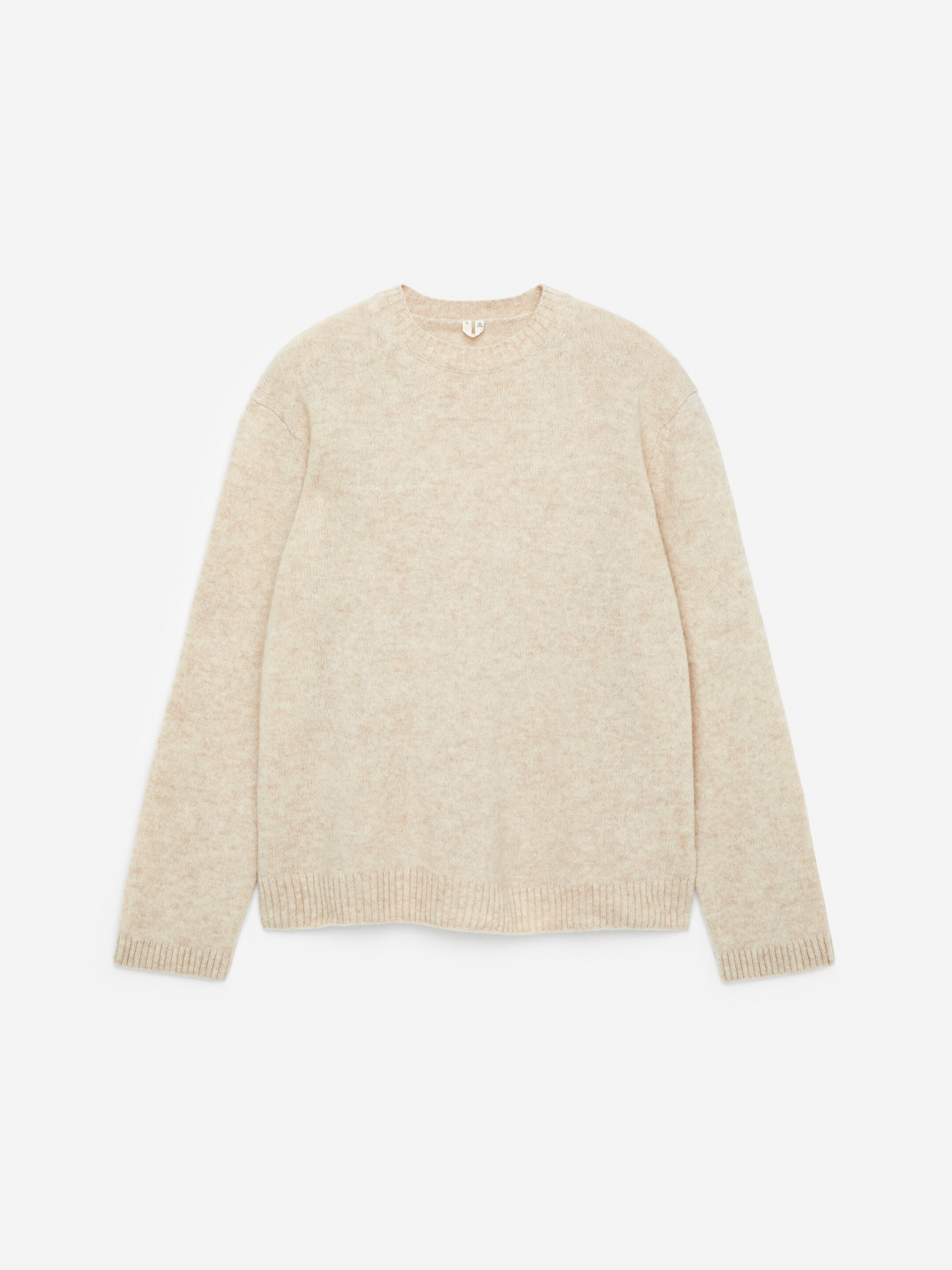 Ver imagen más grande: Jersey de lana con cuello redondo - Blanco roto - HOMBRE | H&M ES 5