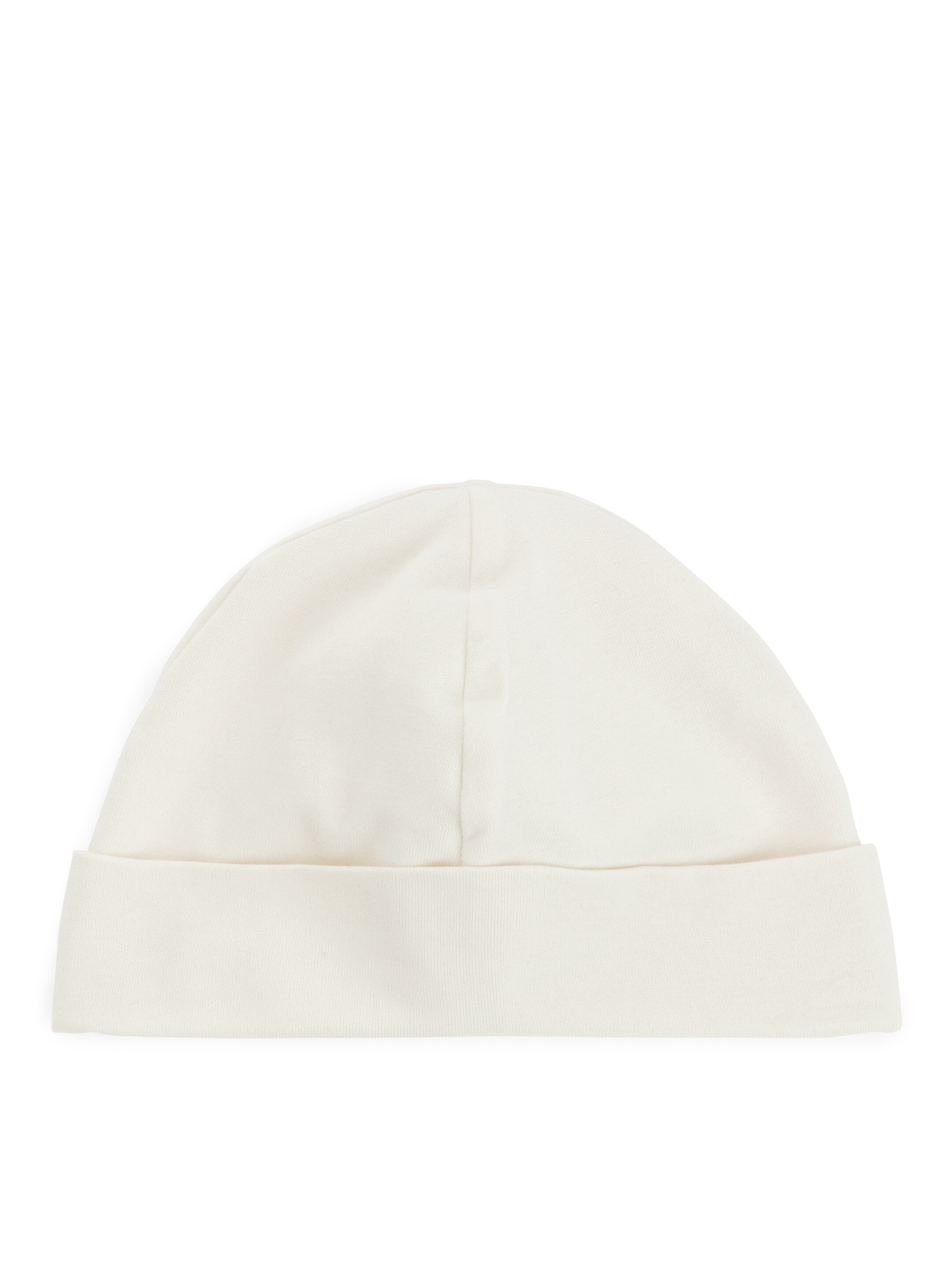 Grösseres Bild ansehen: Weiche Baumwollmütze für Neugeborene, 2er-Set - Beige/Weiß - KINDER | H&M CH 2