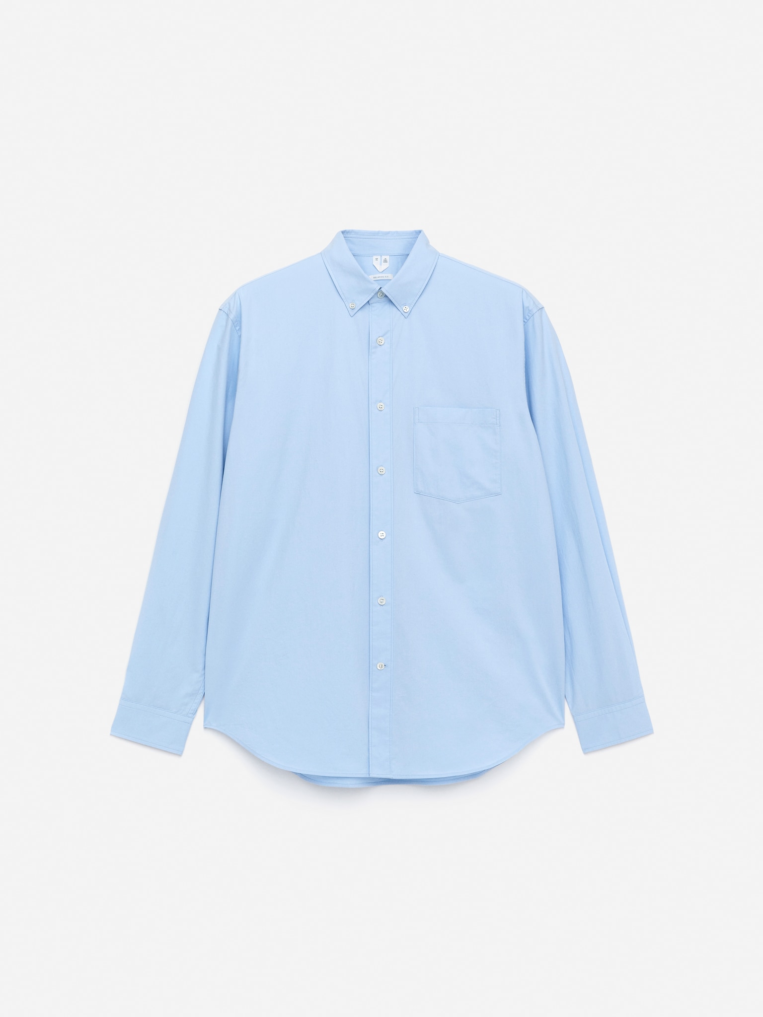Camisa de popelina holgada - Azul claro - 2