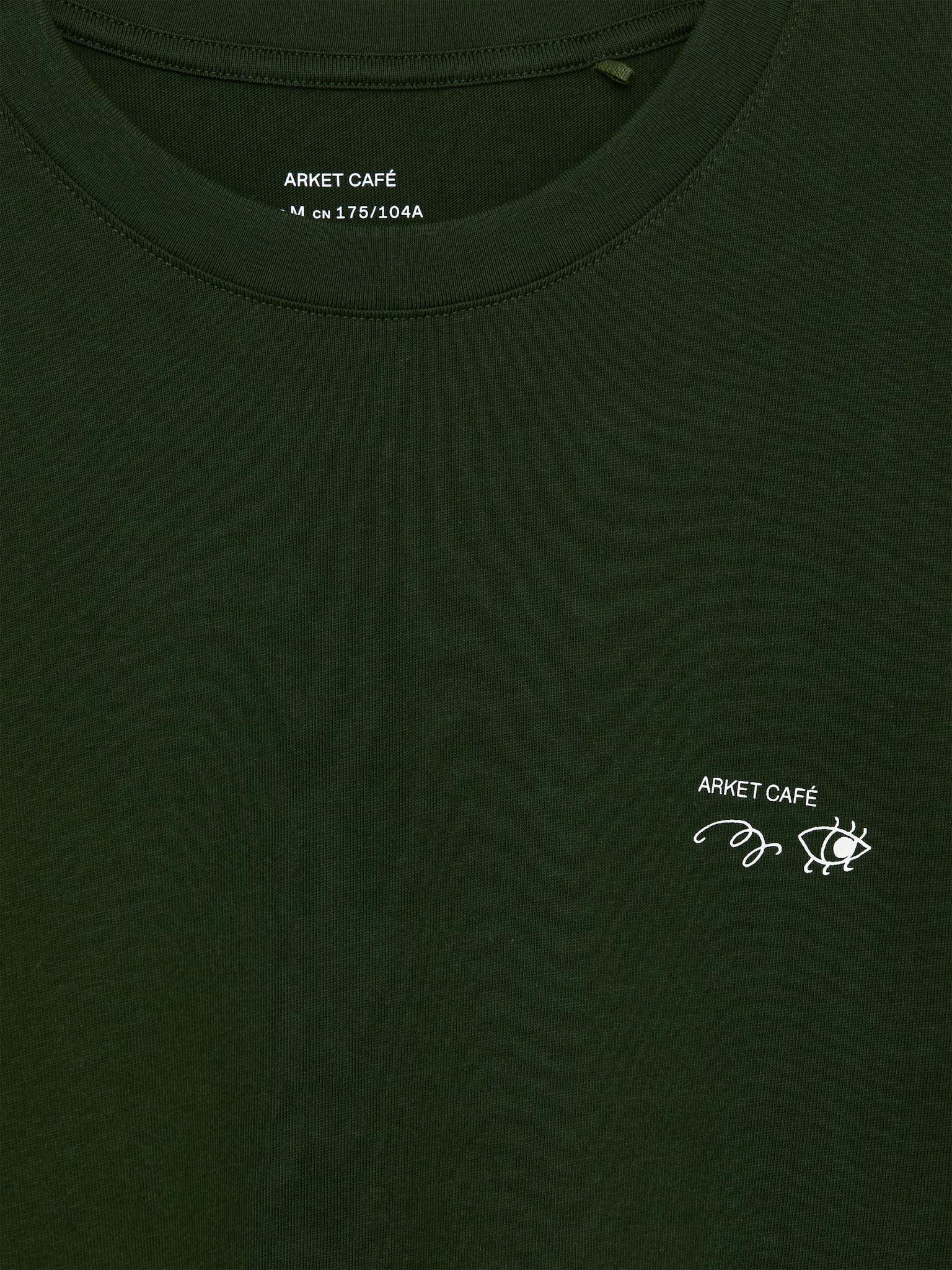 ARKET CAFÉ Langarmshirt - Dunkelgrün/Cremeweiß/Schwarz - 4