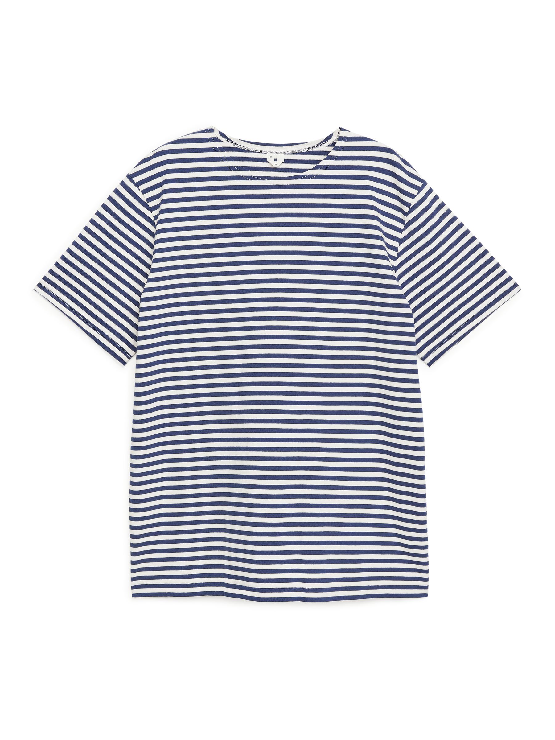 Heavyweight T-Shirt - Blue/White - Fason normalny - Men - StillMedia/DescriptiveStillLife - 1