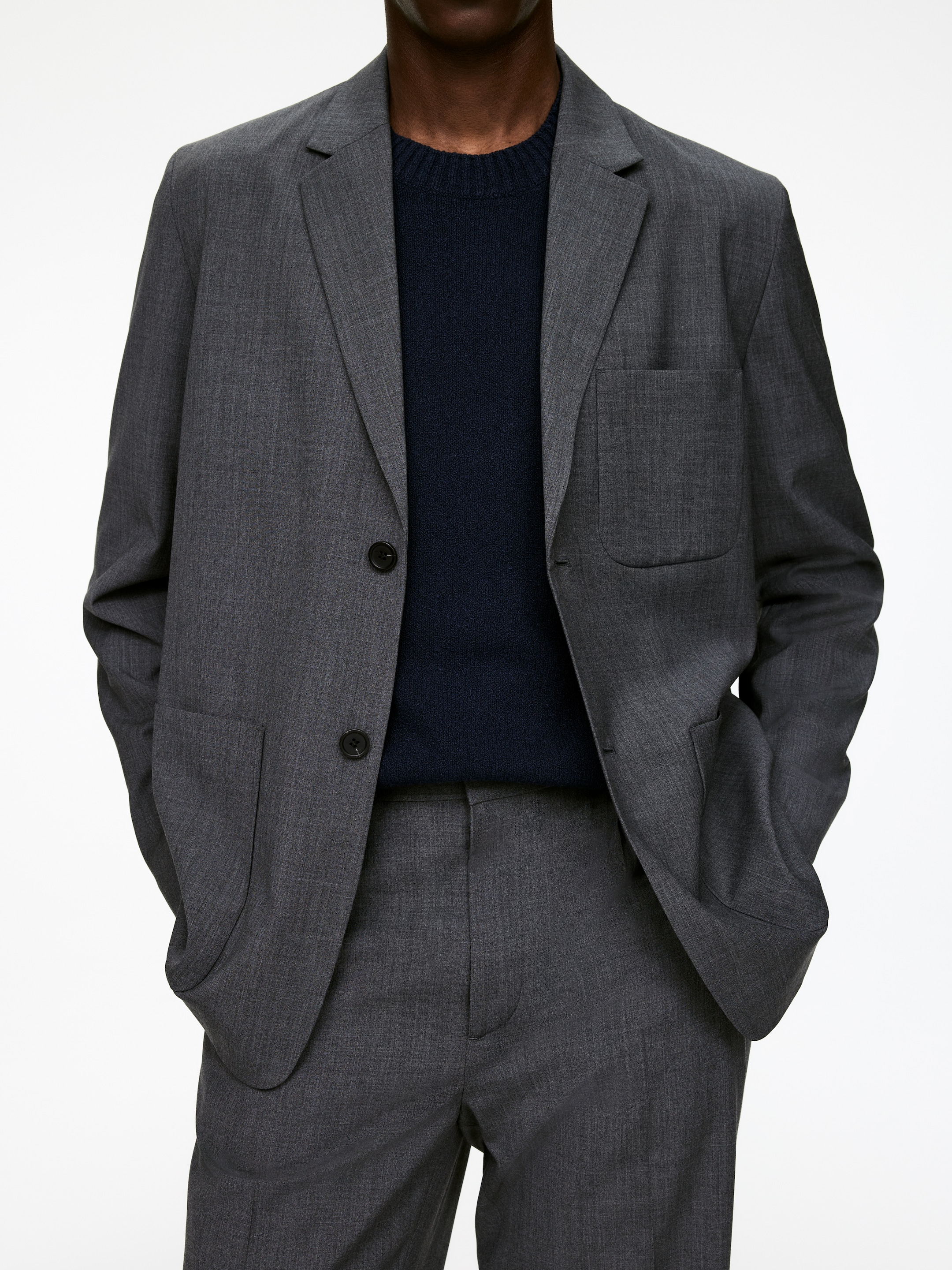 Visualizza immagine più grande: Blazer in lana - Grigio mélange - UOMO | H&M IT 2