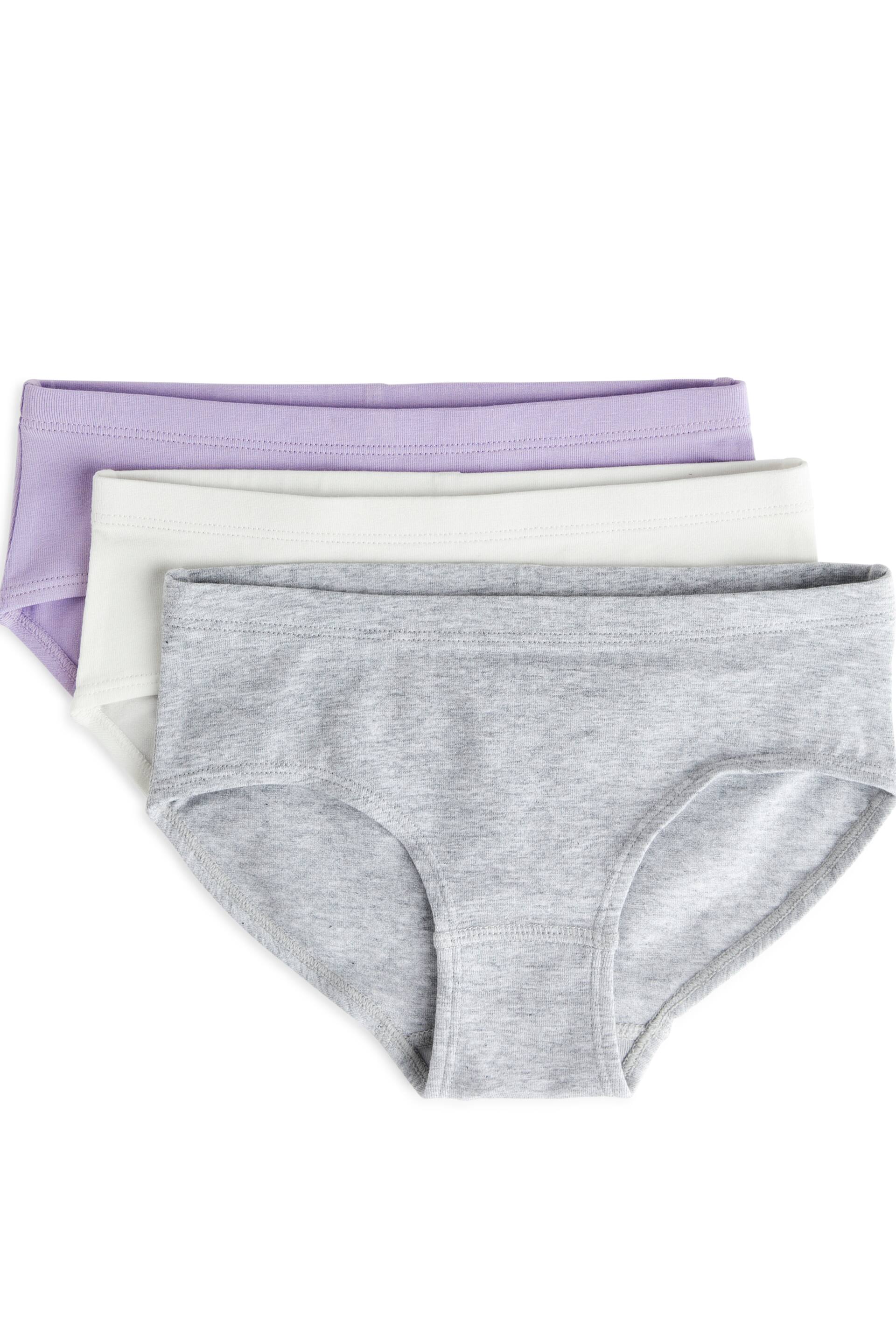 Visualizza immagine più grande: Set da 3 slip in jersey di cotone - Grigio mélange - BAMBINO | H&M IT 1