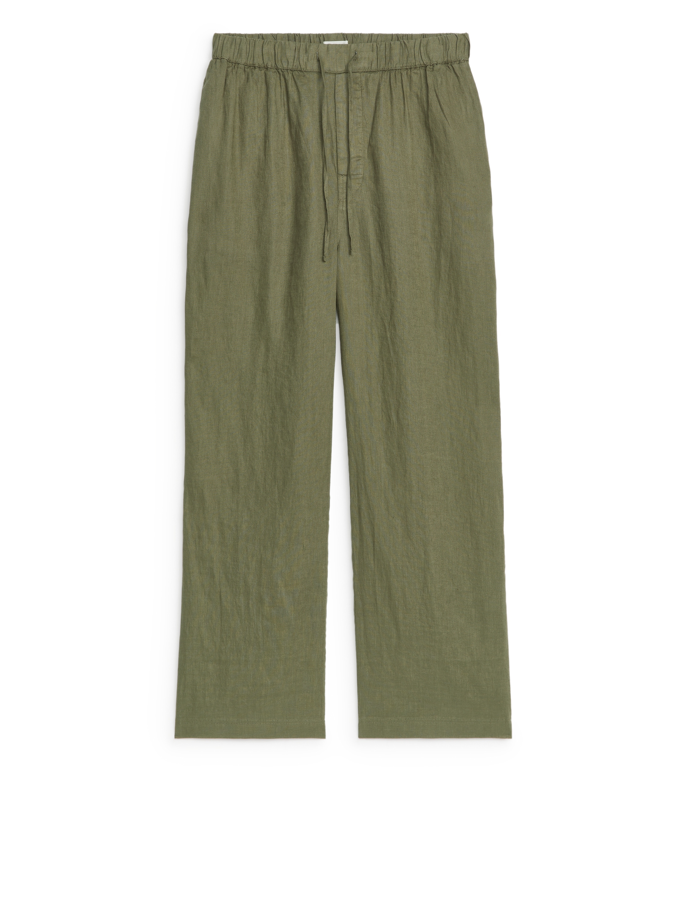 Größeres Bild ansehen: Leinenhose mit Schnürung - Dunkles Khaki - Men | H&M DE 1
