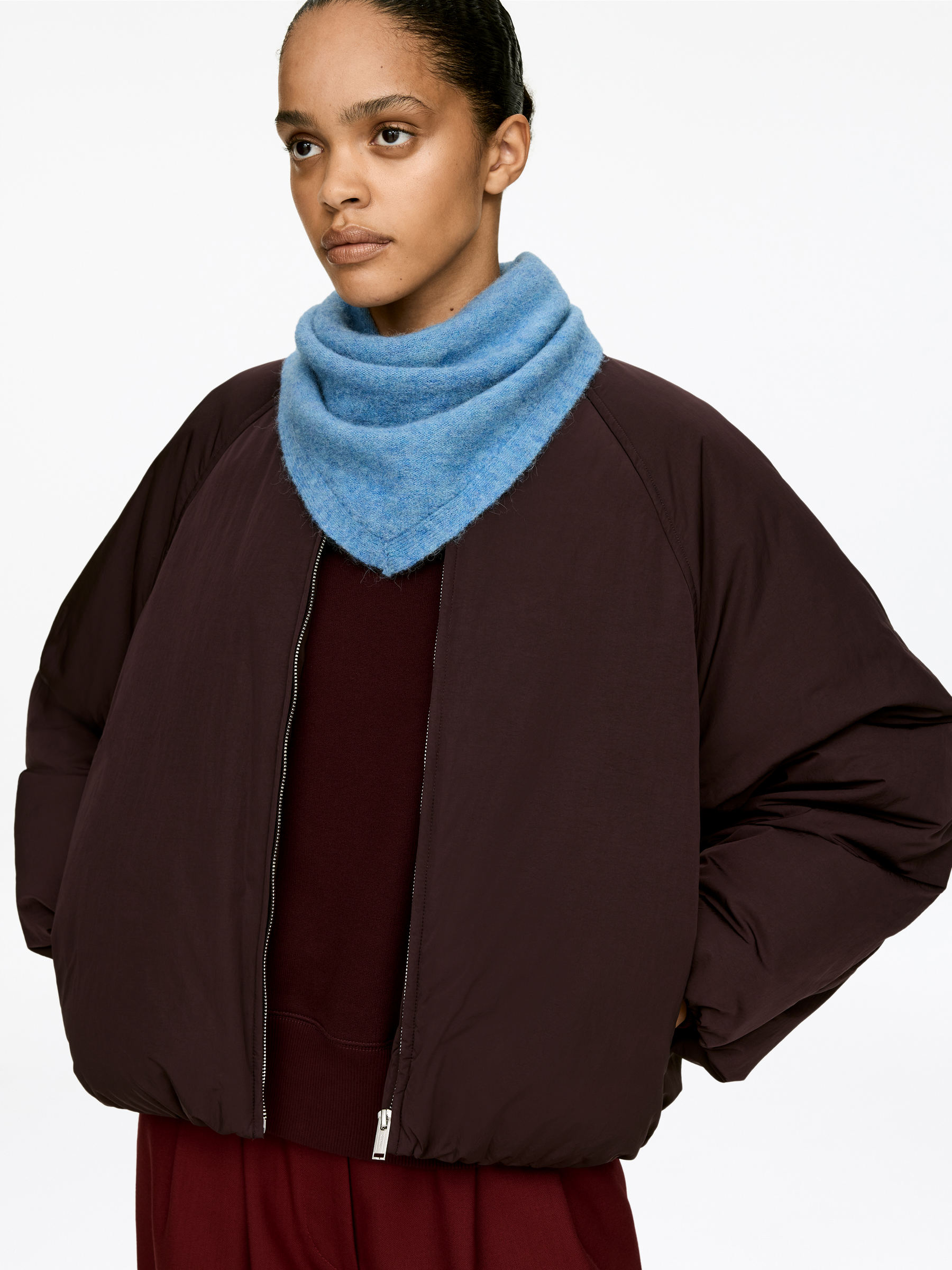 Scarf i alpacka- och ullblandning - Blå - Women - StillMedia/Lookbook - 3