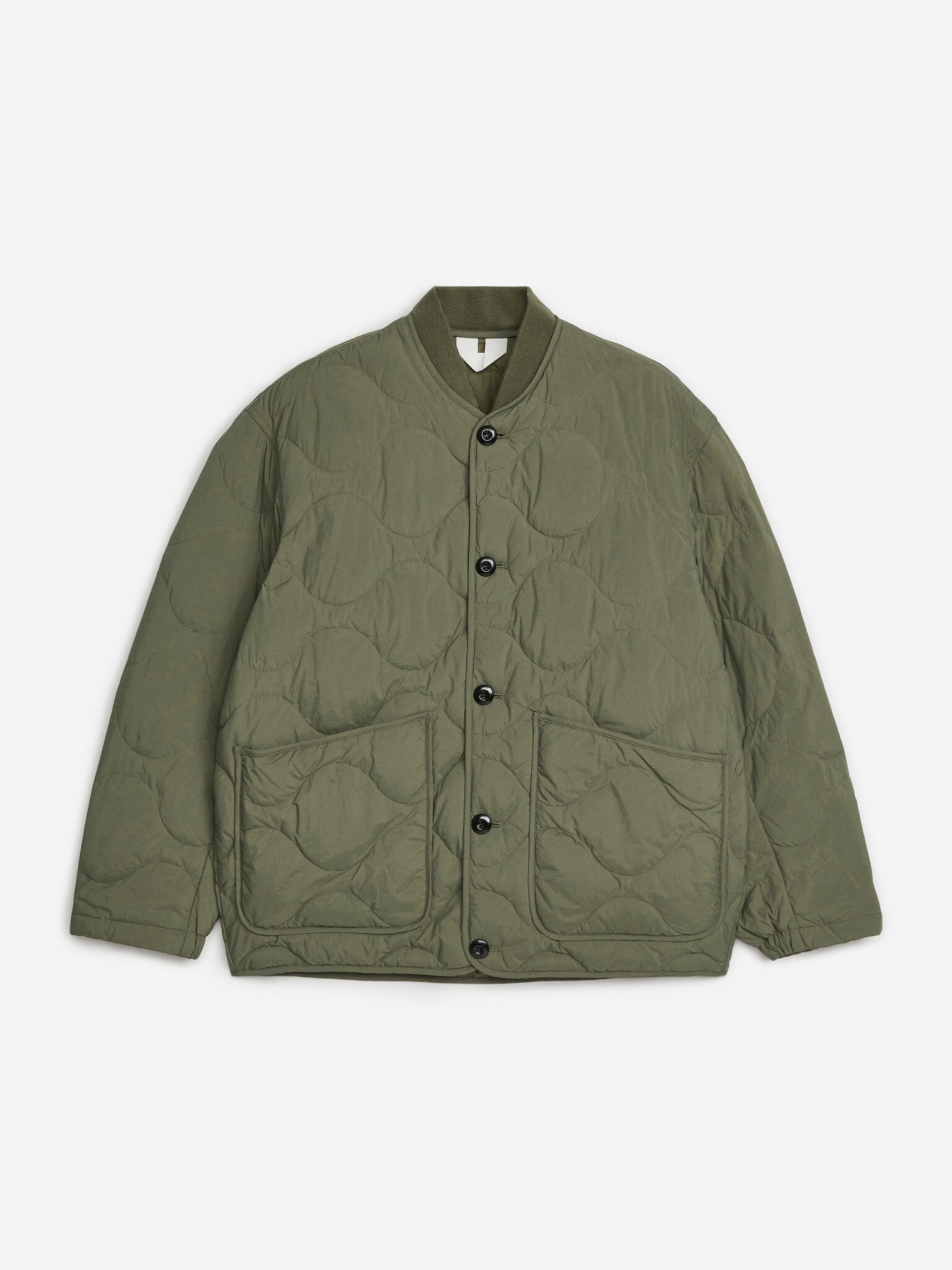 Chaqueta interior Upcycled Down - Verde/Gris/Marrón rojizo oscuro