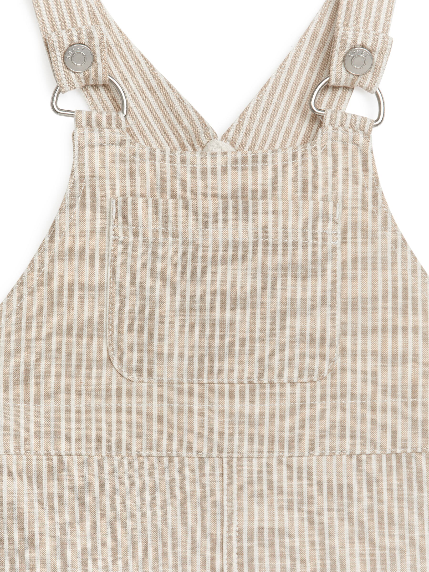 Kurze Latzhose aus Baumwolle - Beige/Weiß - Regular Fit - Kinder - StillMedia/DescriptiveDetail - 1