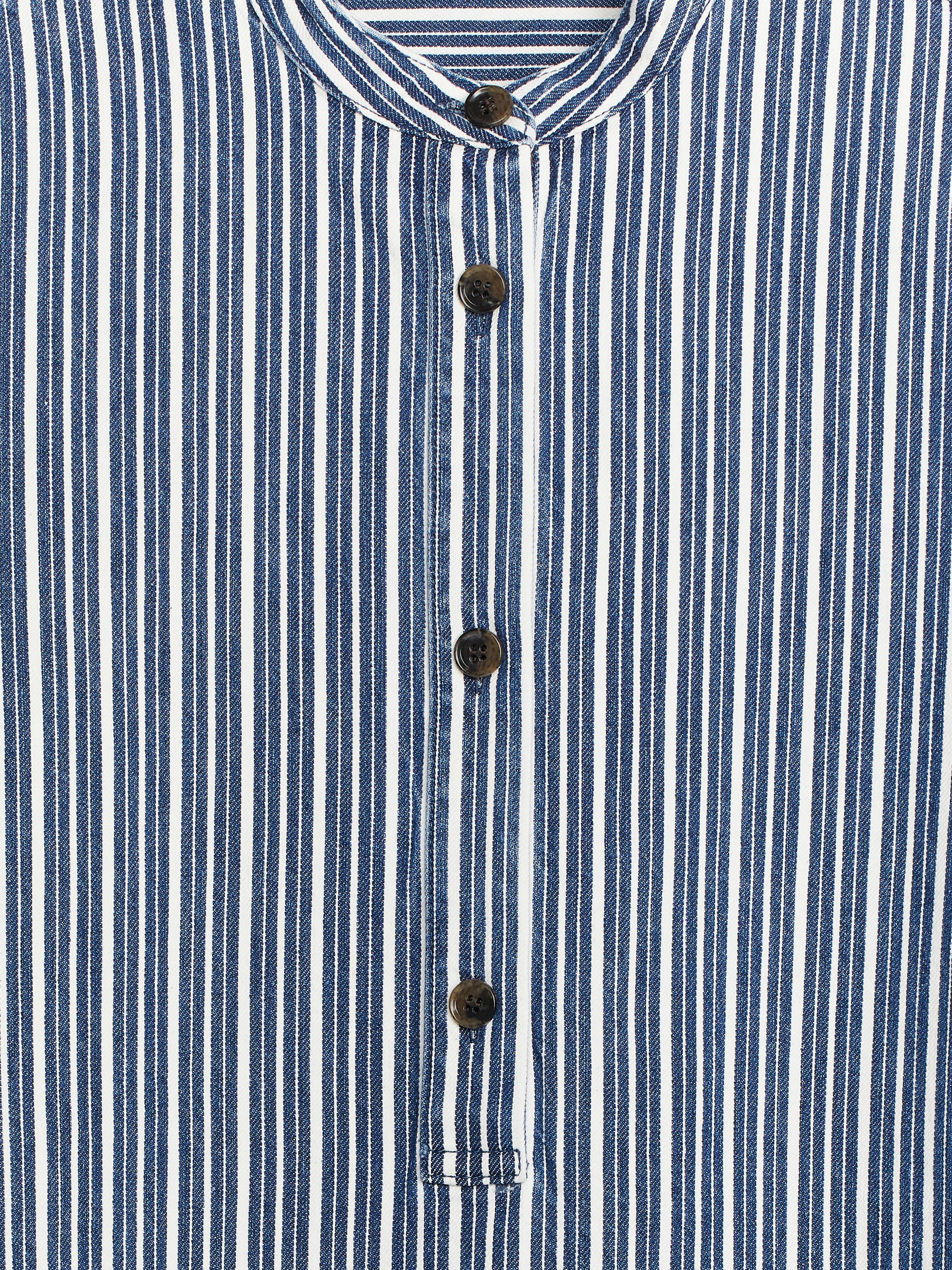 Robe courte en jean - Bleu/Blanc - Slim fit - Femme - StillMedia/DescriptiveDetail - 4