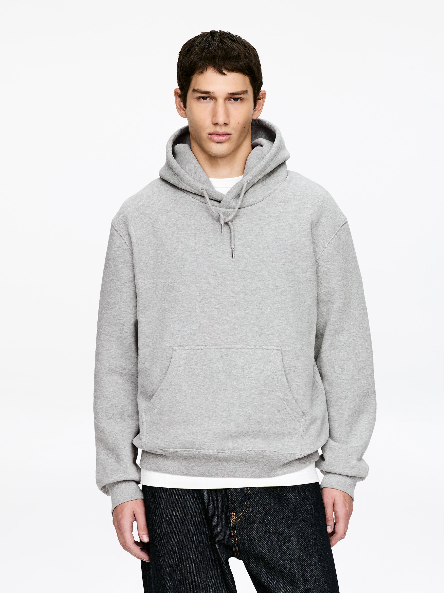 Hooded Sweatshirt - Grey Melange - Regular fit - Men - StillMedia/Lookbook - 9