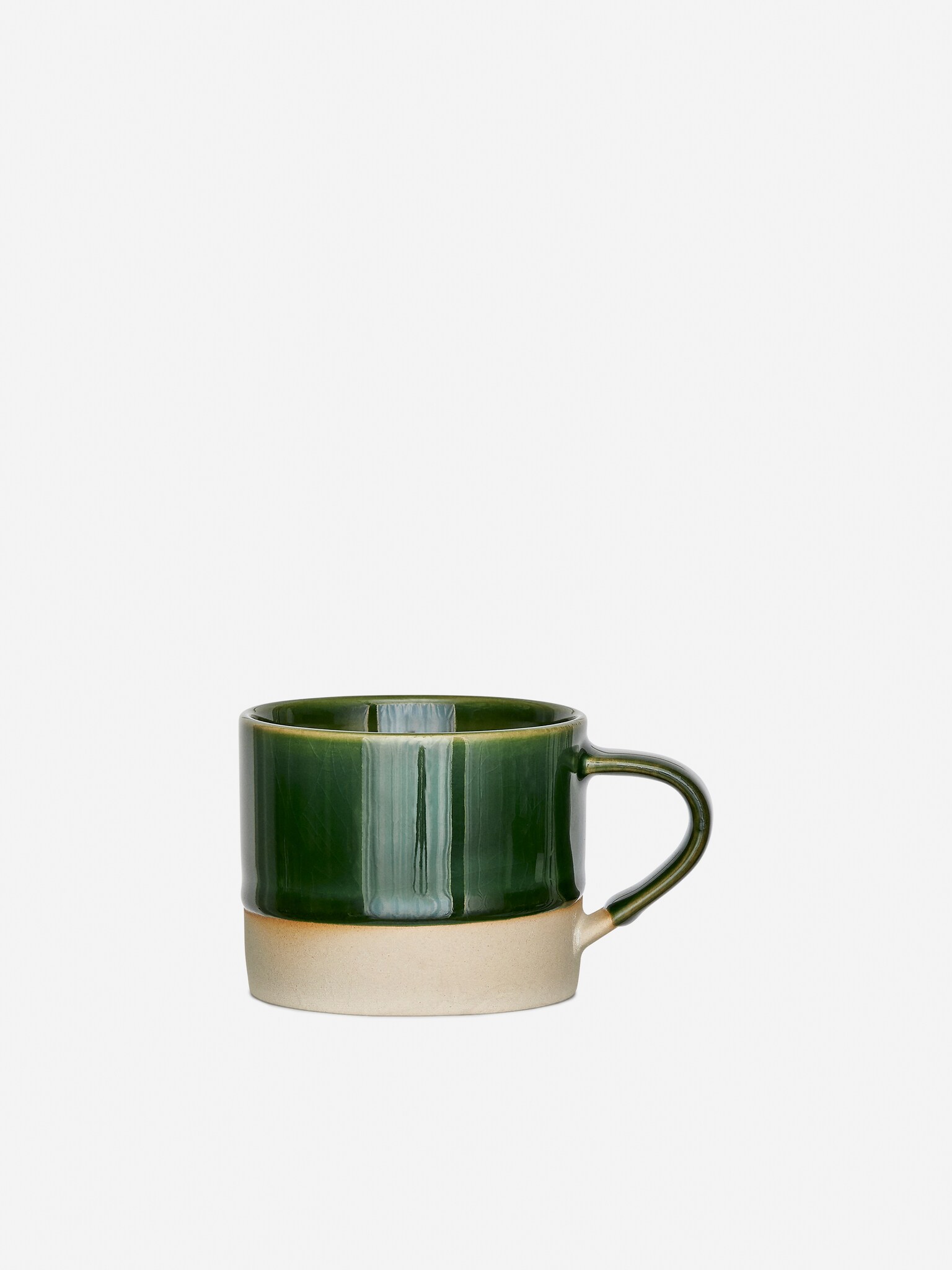Taça em grés - Verde/Branco sujo/preto/Azul escuro/Branco sujo