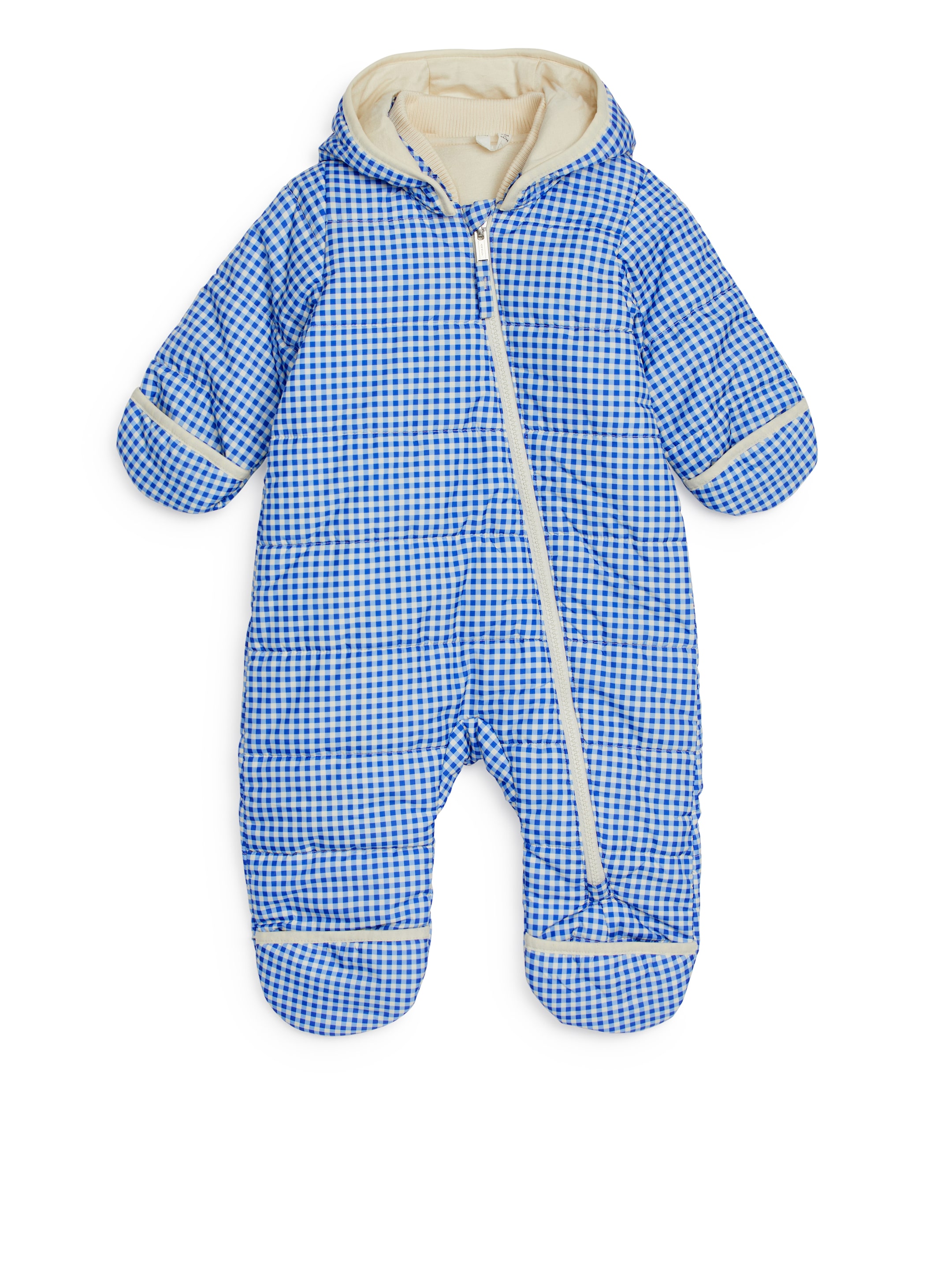 Quiltad overall - Vit/blå - Regular fit - Children - StillMedia/DescriptiveStillLife - 1