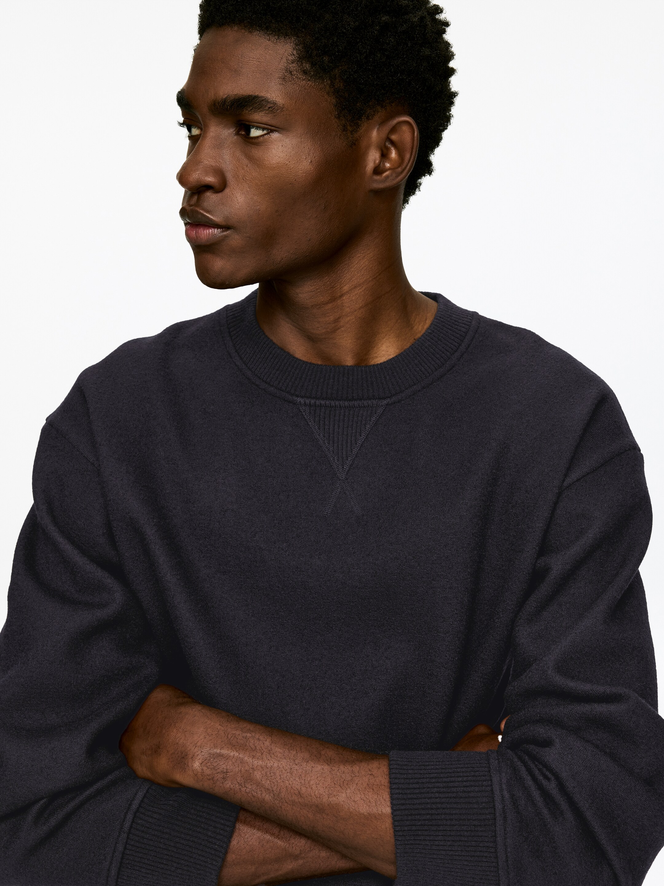 Zobraziť väčší obrázok: Mikina zo zmesi vlny - Dark Blue - MUŽI | H&M SK 2