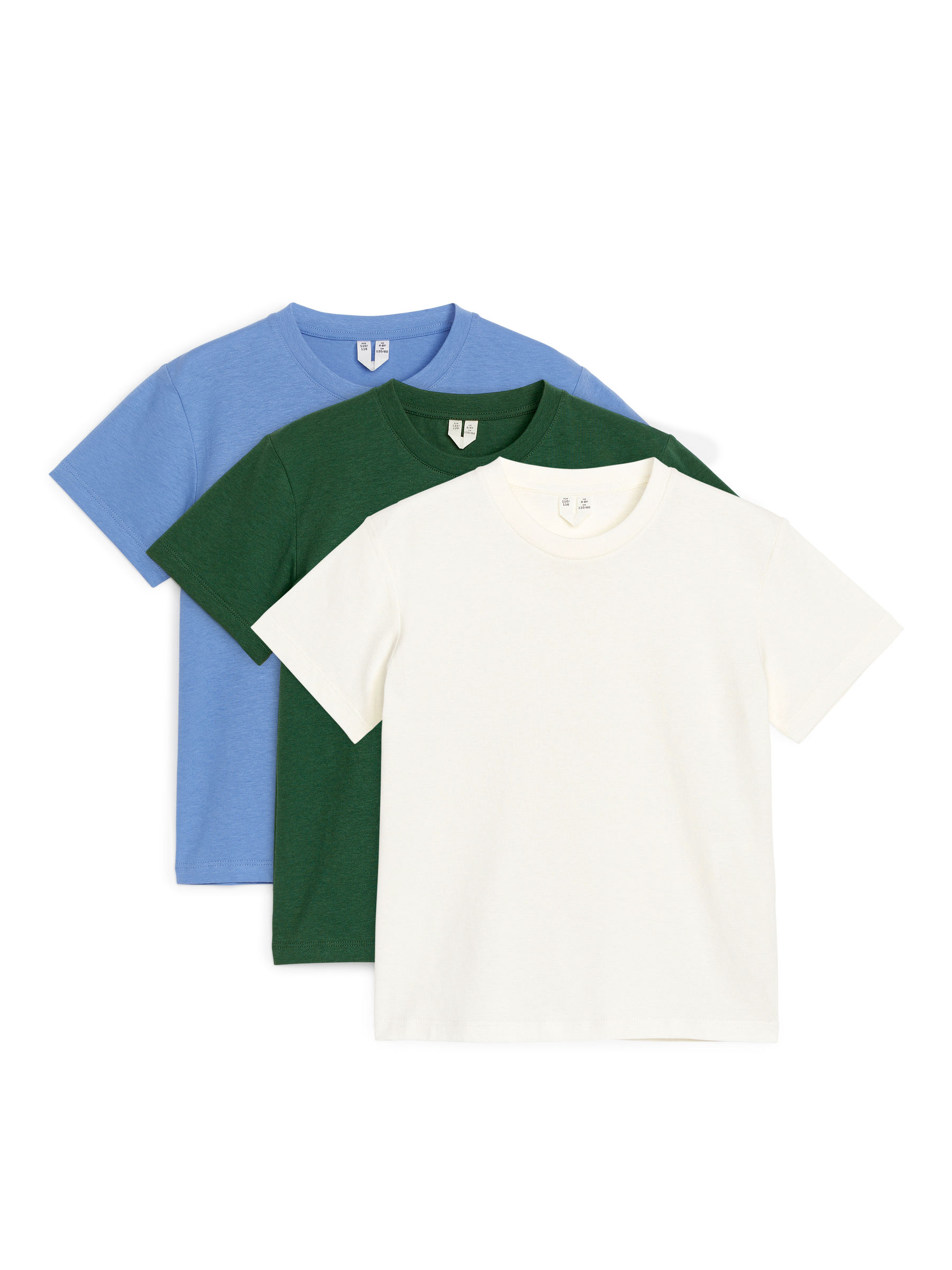 Crew-Neck T-Shirt Set of 3-#42534D-11884