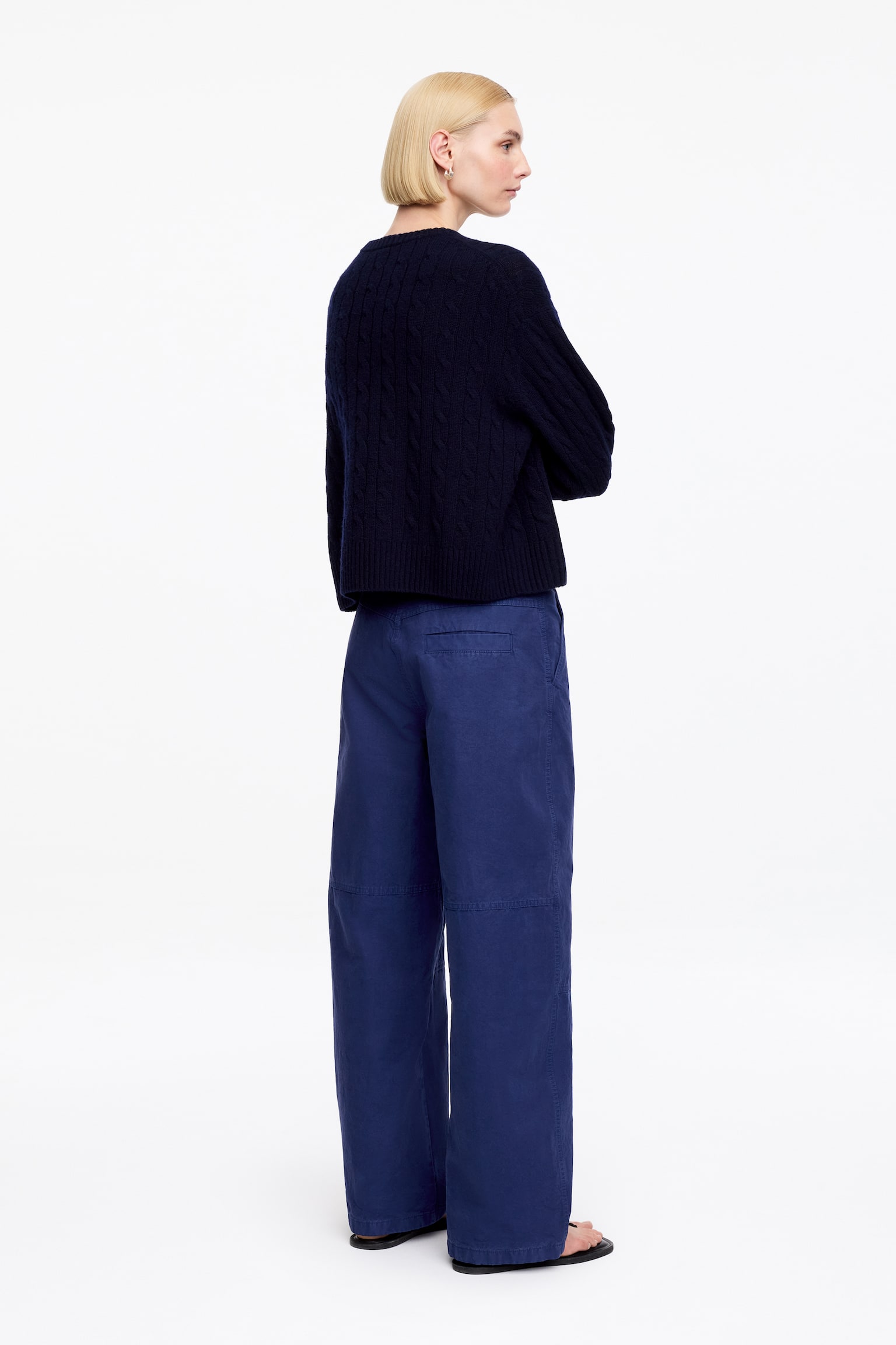 Calças cargo - Azul/Castanho - 3