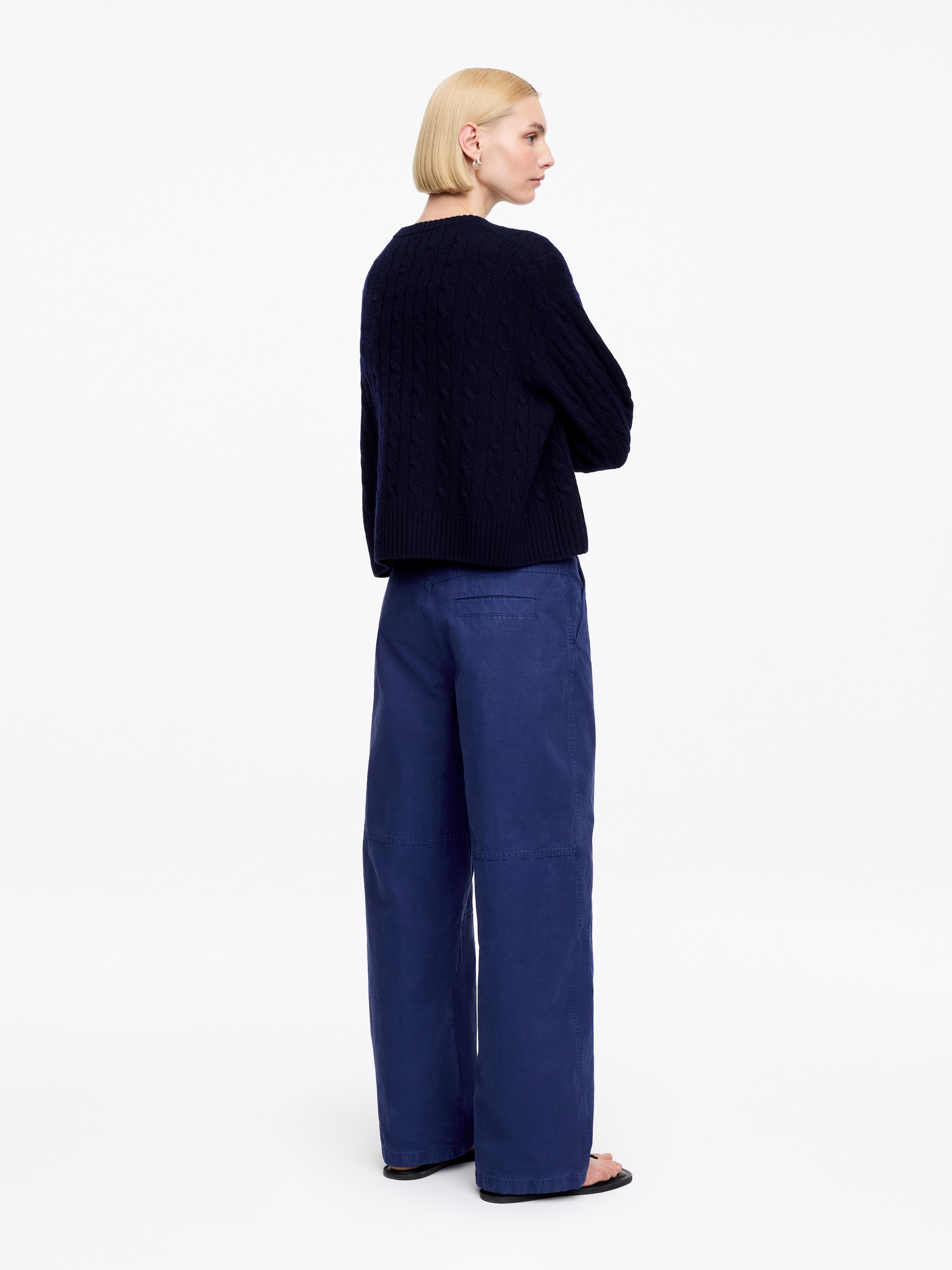 Cargo Trousers - Blue - Loose fit - Women - StillMedia/Lookbook - 3