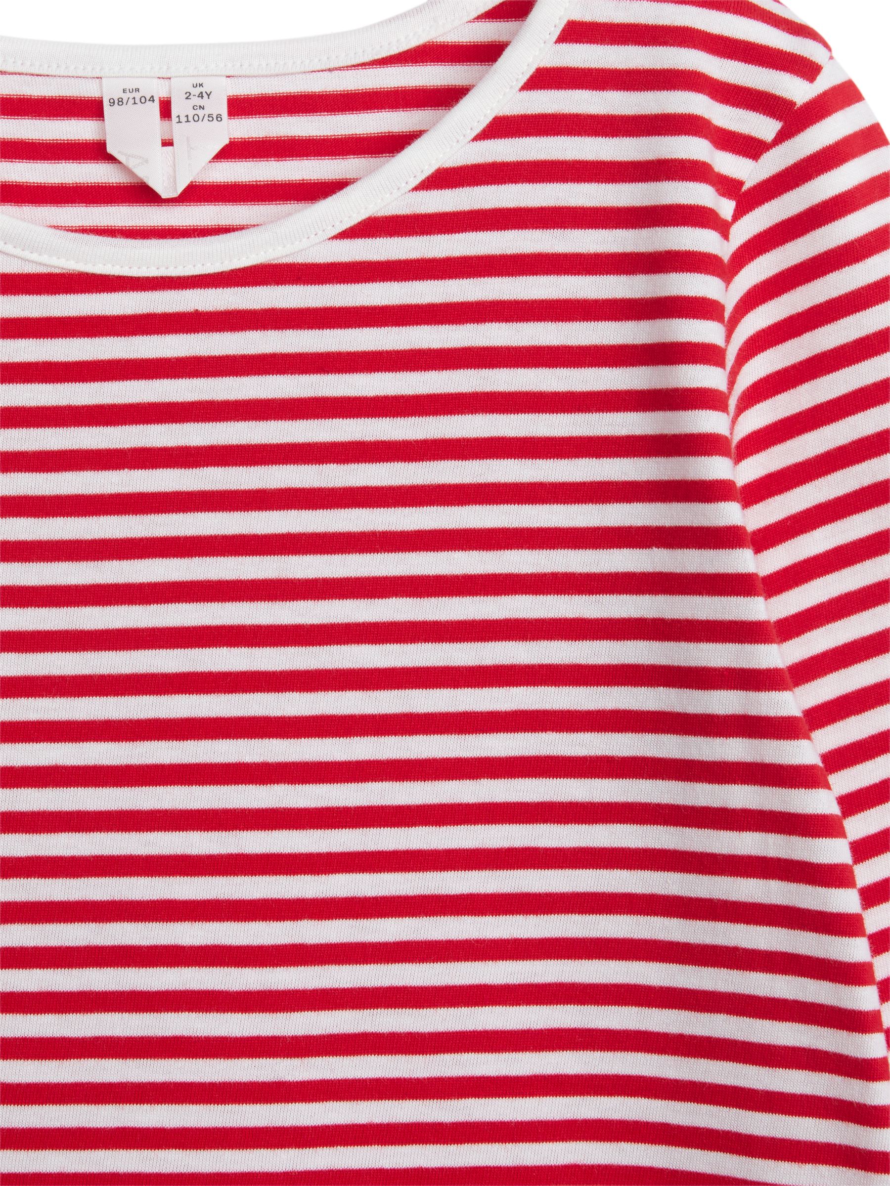 Camicia da notte in jersey a maniche lunghe - Rosso/Bianco - Regular fit - Children - StillMedia/DescriptiveDetail - 1